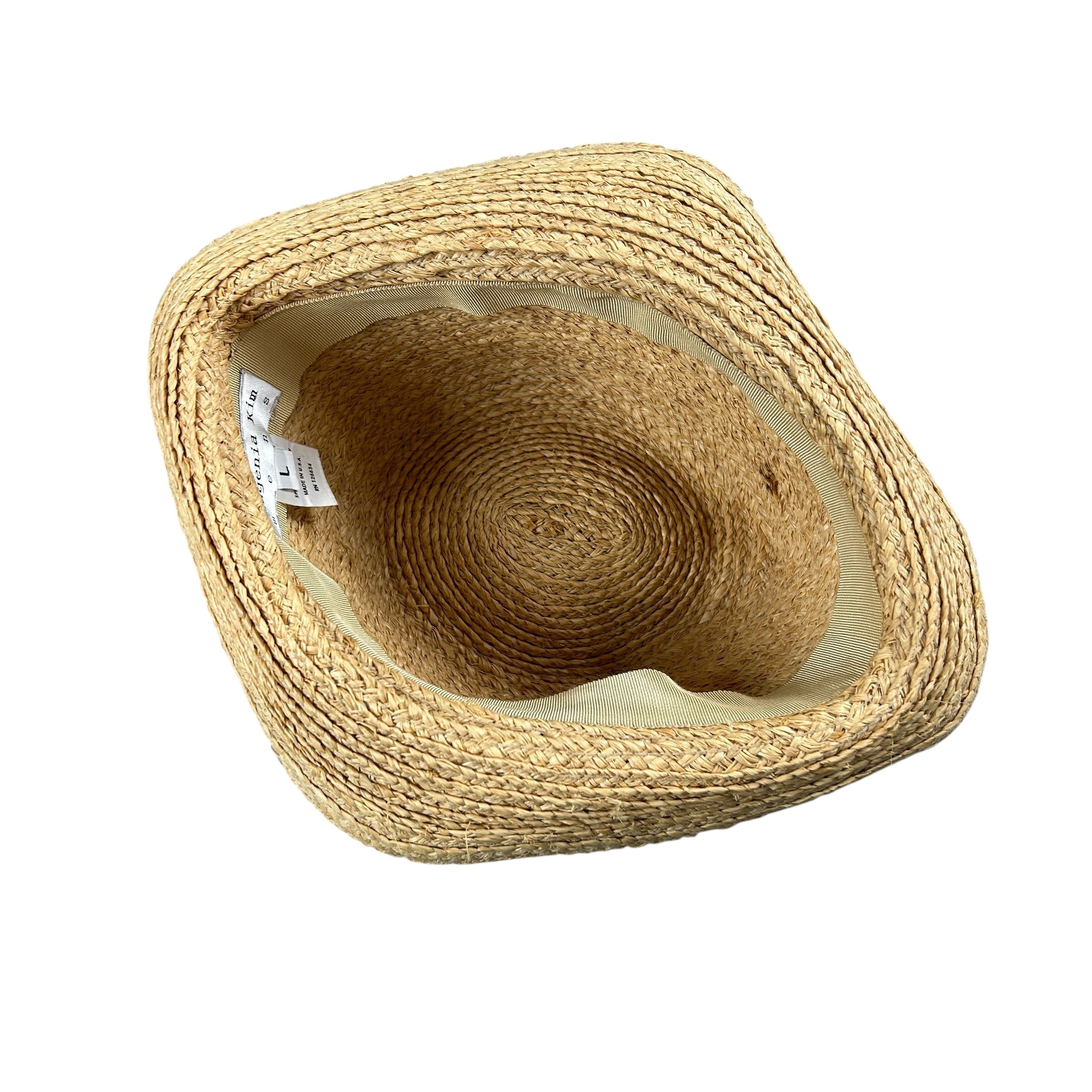 Eugenia Kim Eugenia Kim Mens Straw Raffia Hat USA Size L Size 40 - 3 Thumbnail