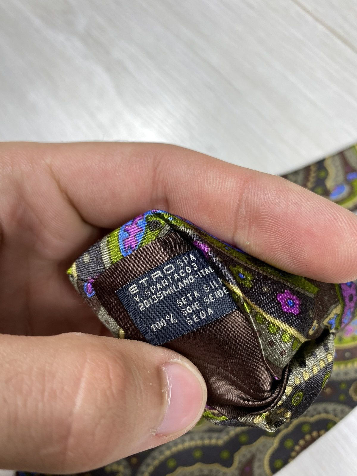 Etro × Vintage ETRO Milano Italy Paisley Cravatte Size ONE SIZE - 7 Thumbnail