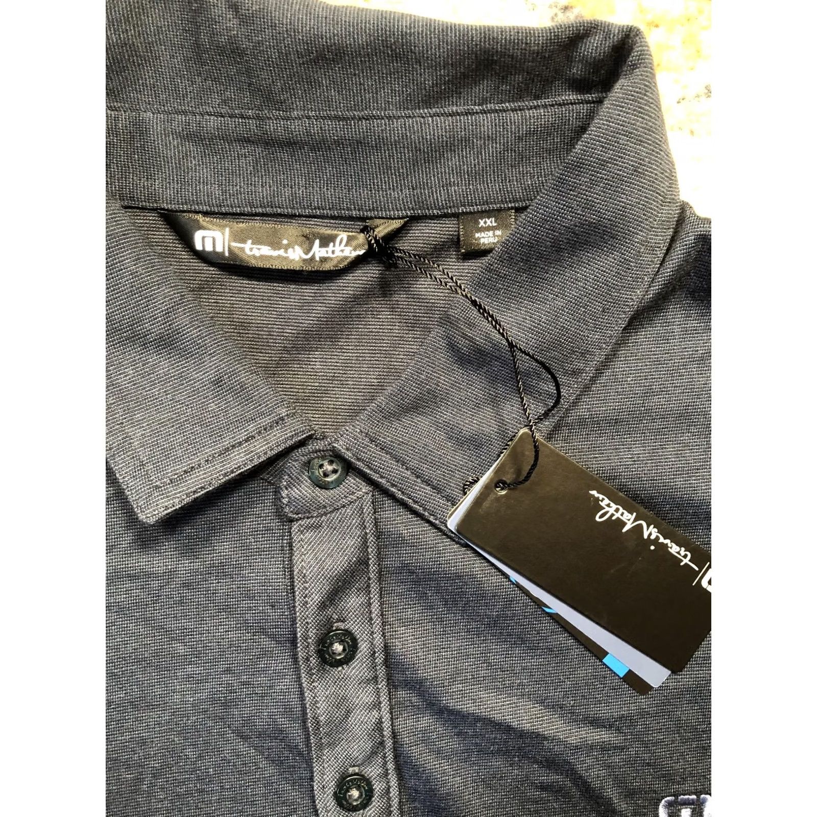 TravisMathew TravisMathew Polo Shirt Mens 2XL Navy Blue Golf Performance Short Sleeve Solid 2XL Mens Size US XXL / EU 58 / 5 - 7 Thumbnail
