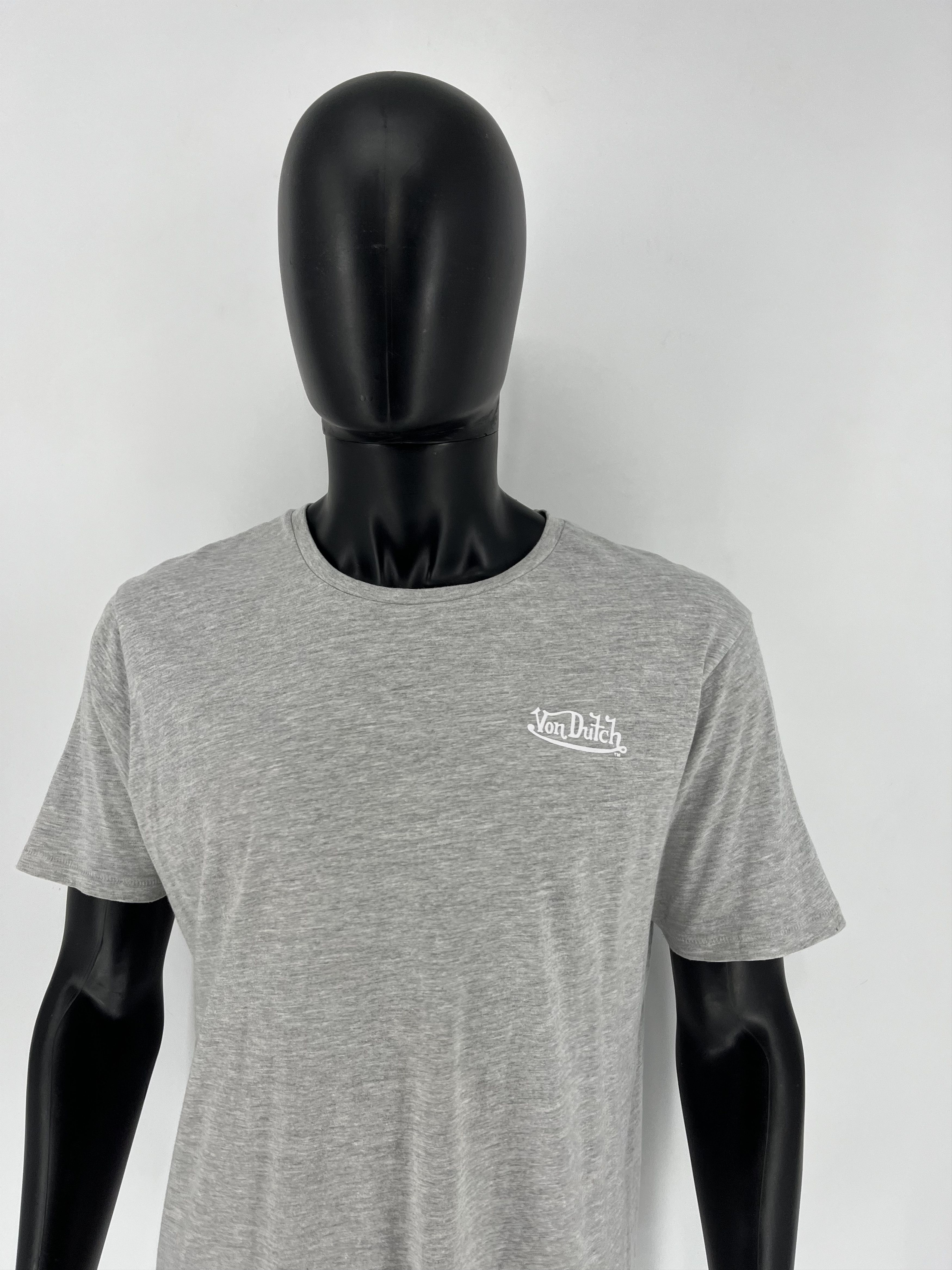 Vintage × Von Dutch Vintage Von Dutch Y2K Mini Logo Grey T-Shirt Size US XL / EU 56 / 4 - 5 Thumbnail