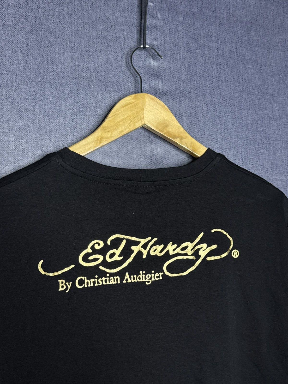 Ed Hardy Vintage Ed Hardy By Christian Audigier T Shirt Skulls Y2K Size US XXL / EU 58 / 5 - 3 Thumbnail