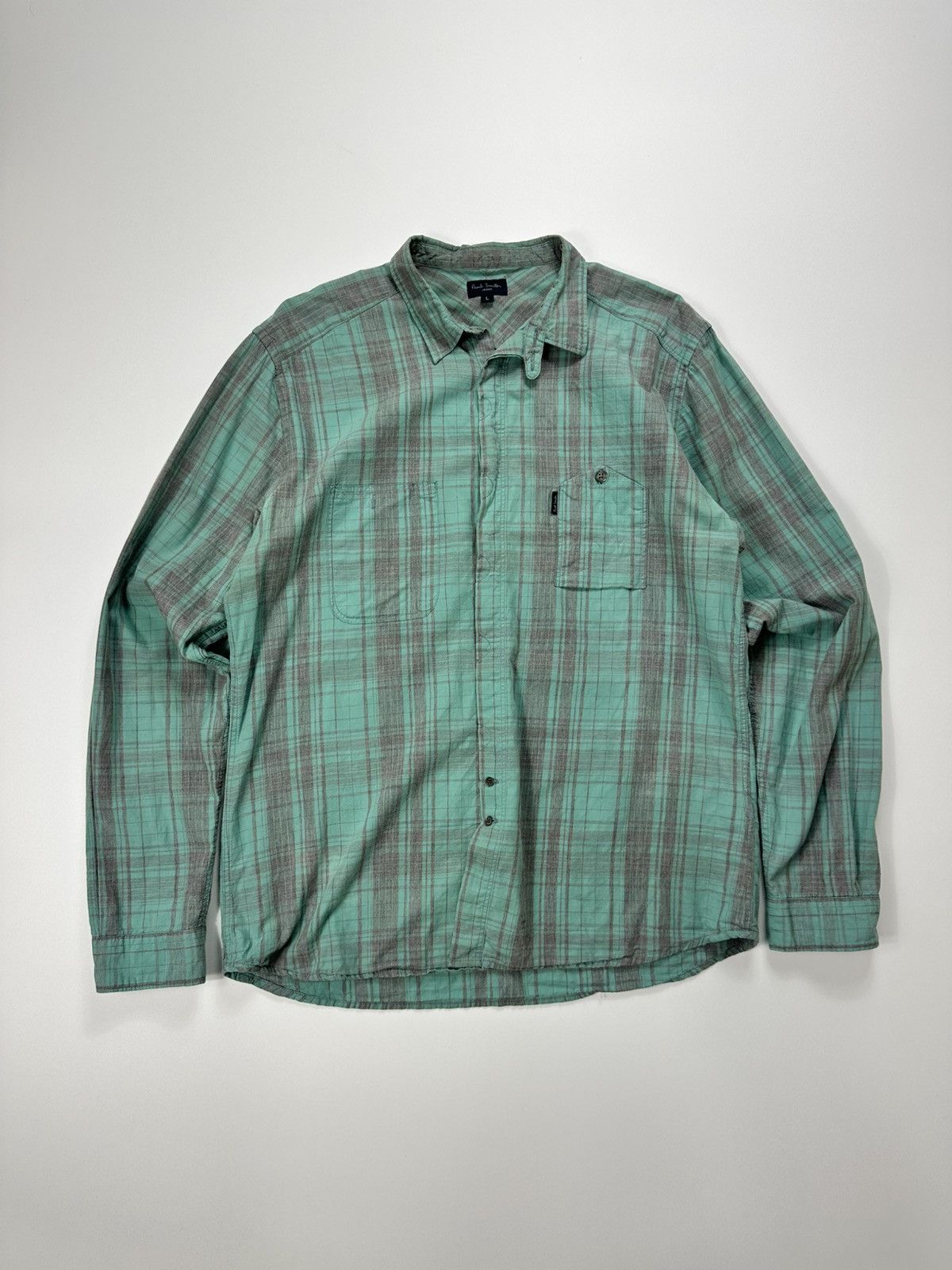 Paul Smith Paul Smith Checked Shirt Men's Green Size US L / EU 52-54 / 3 - 1 Thumbnail