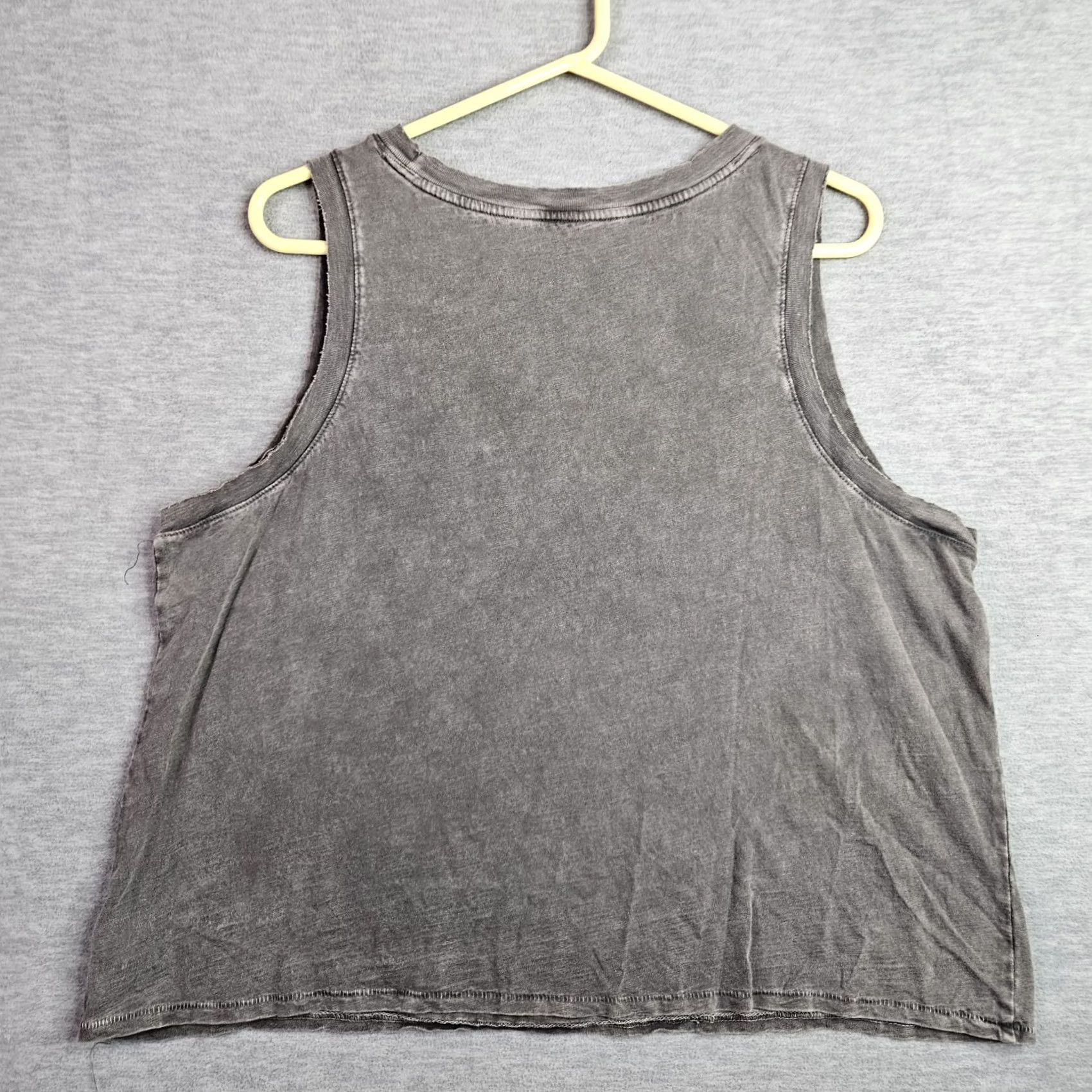 Lucky Brand Lucky Brand Nashville Guitar Graphic Crop Muscle Tank Women’s L Vintage Wash Size L / US 10 / IT 46 - 3 Thumbnail