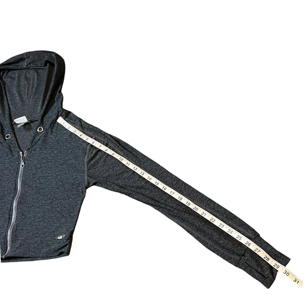 Designer Bombshell Sportswear Cozy Zip Cropped Hoodie Charcoal Gray M Size M / US 6-8 / IT 42-44 - 7 Thumbnail