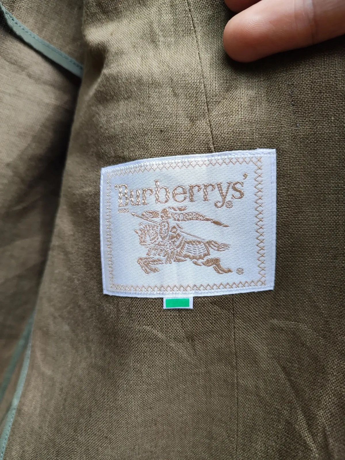 Burberry Vintage Burberrys Linen Blazer – Classic 2-Button Size S / US 4 / IT 40 - 13 Thumbnail