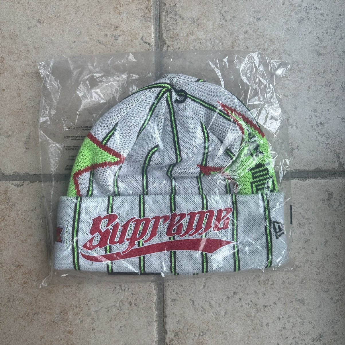 Supreme Supreme New Era Stars Beanie Stripe Size ONE SIZE - 1 Thumbnail