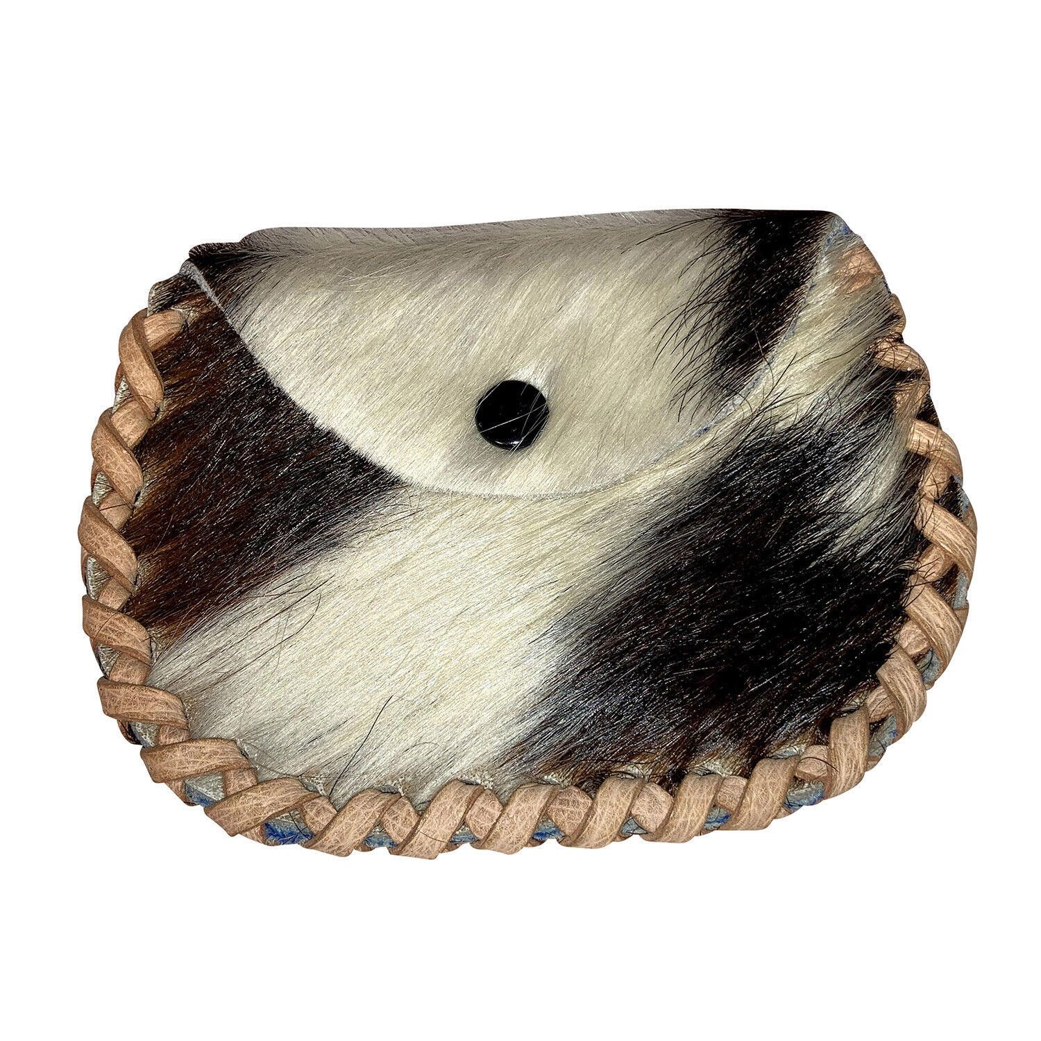 Handmade Mexican Artisan Hand Made Goat Skin Leather Change Purse Size ONE SIZE - 1 Thumbnail