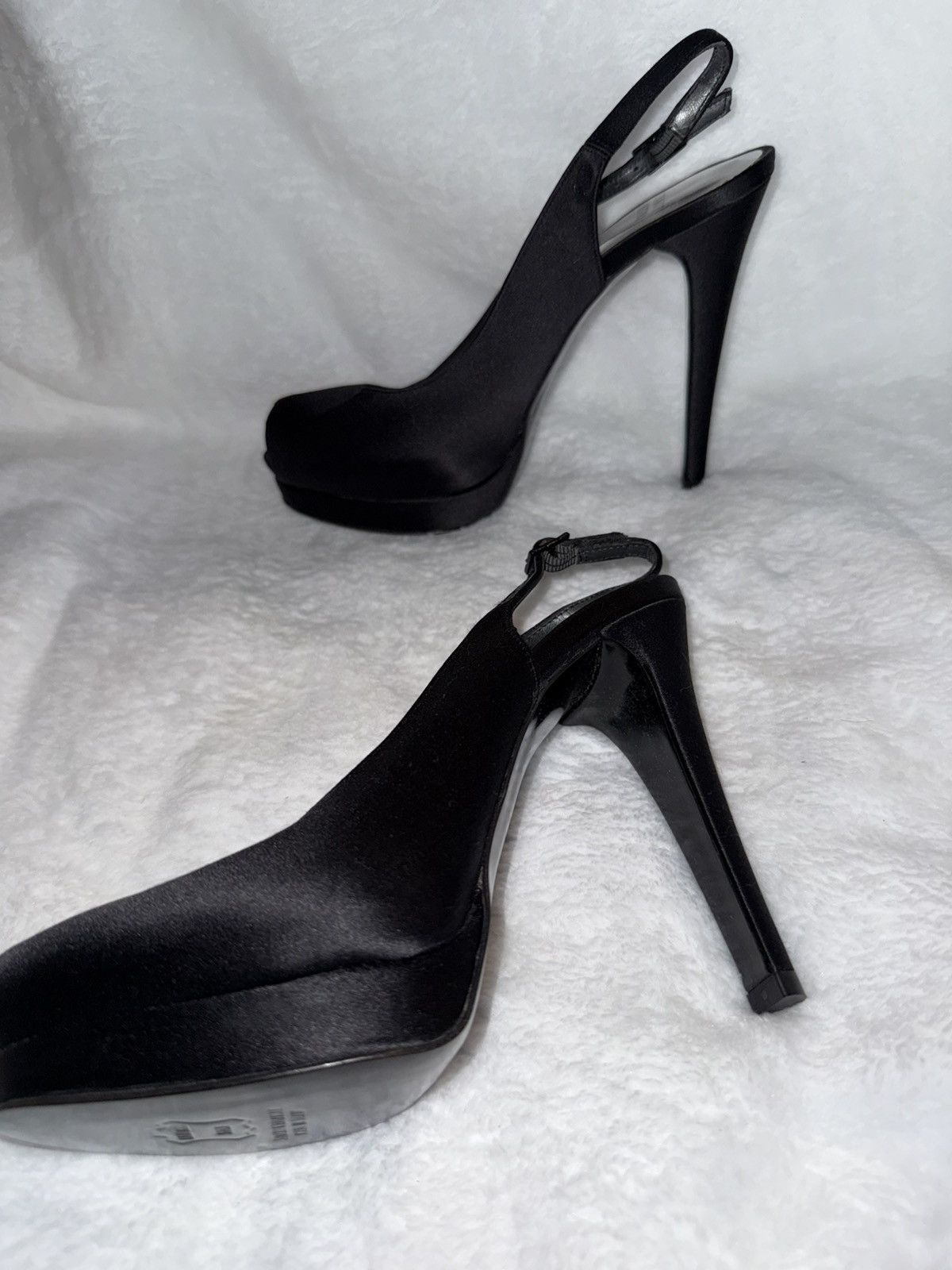 Stuart Weitzman Stuart Weitzman women's black slingback on heels Size 6 Size US 6 / IT 36 - 4 Thumbnail