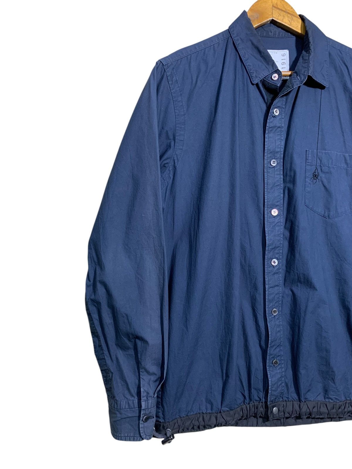 Sacai 🔥SACAI NAVY SHIRT (BUTTON UP) Size US L / EU 52-54 / 3 - 2 Thumbnail