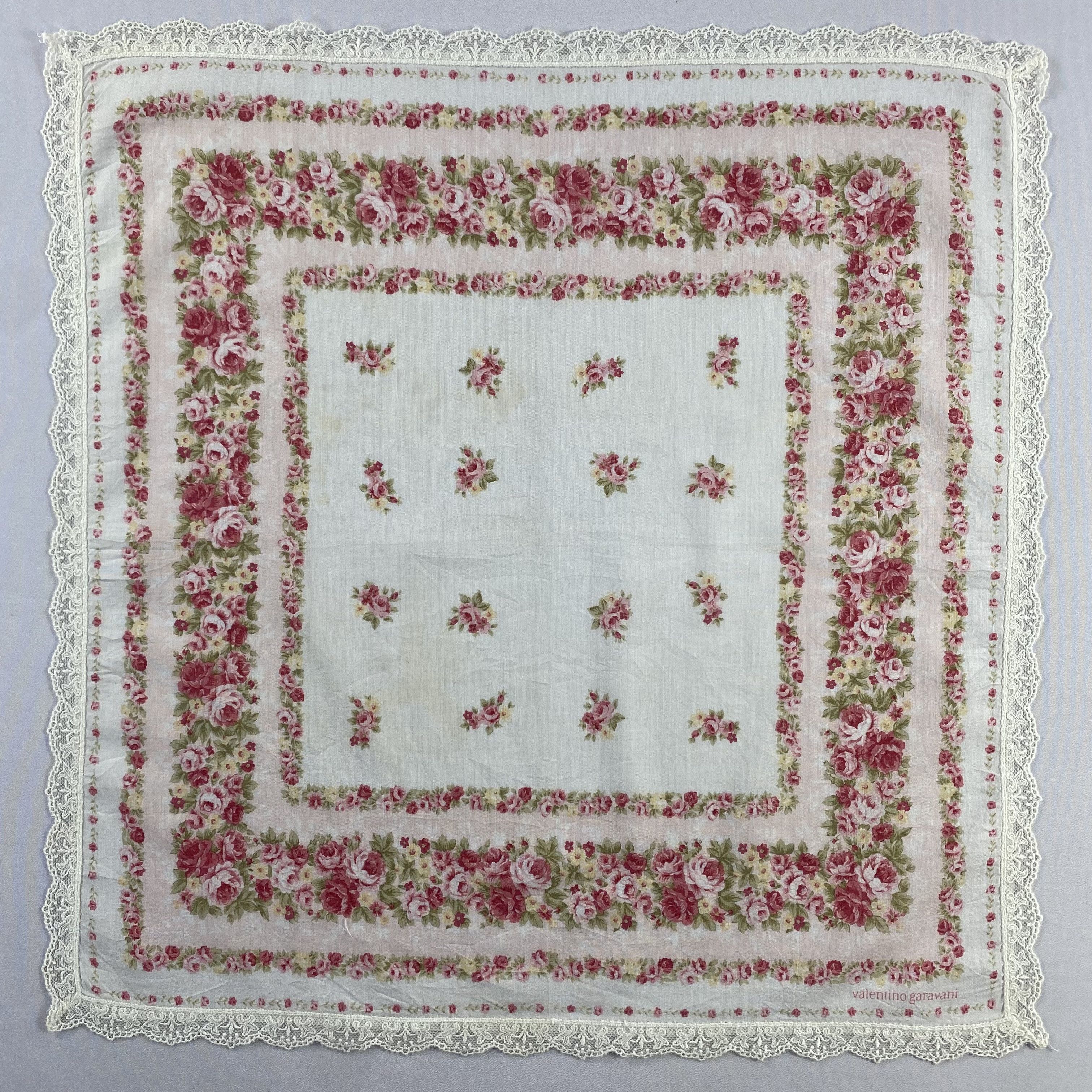 Valentino × Vintage Valentino Garavani Bandana/ Handkerchief / Neckerchief-P775 Size ONE SIZE - 1 Thumbnail