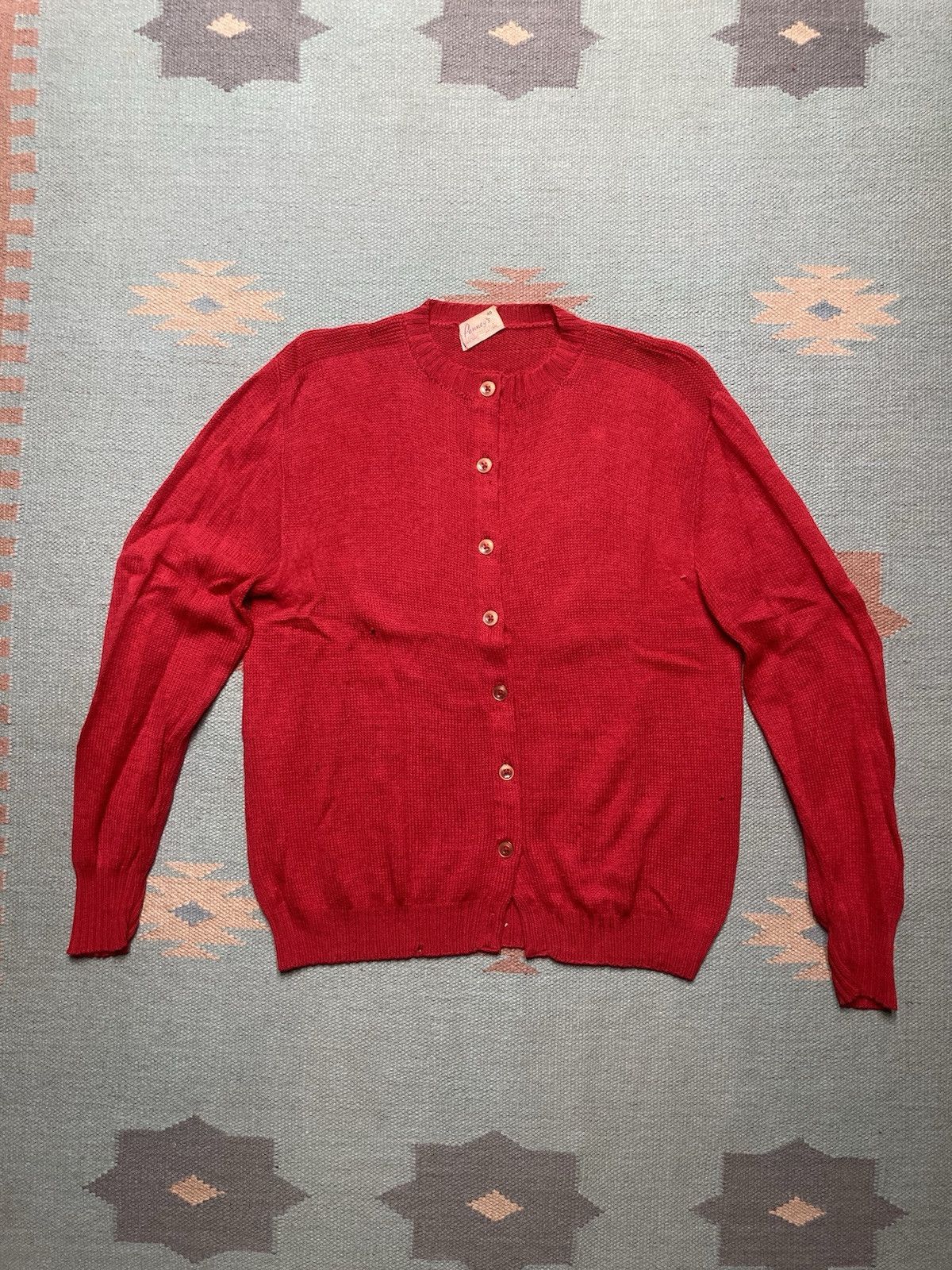 JCPenney × Vintage 1950s wool cardigan sweater Penney’s button front women’s 40 Size L / US 10 / IT 46 - 1 Thumbnail