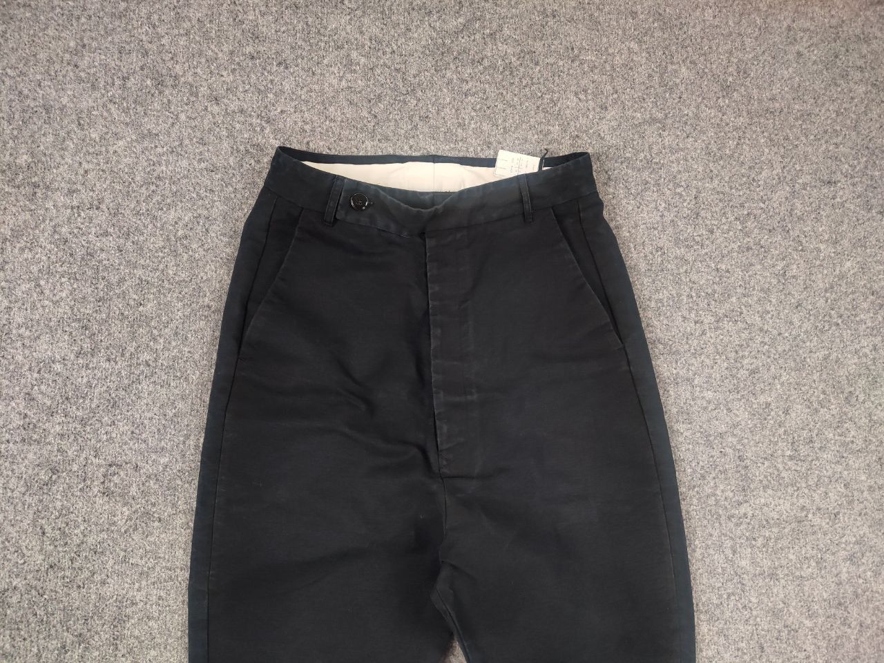 Rick Owens Rick Owens drop crotch Black Canvas Button up trousers Pants Size US 32 / EU 48 - 3 Thumbnail