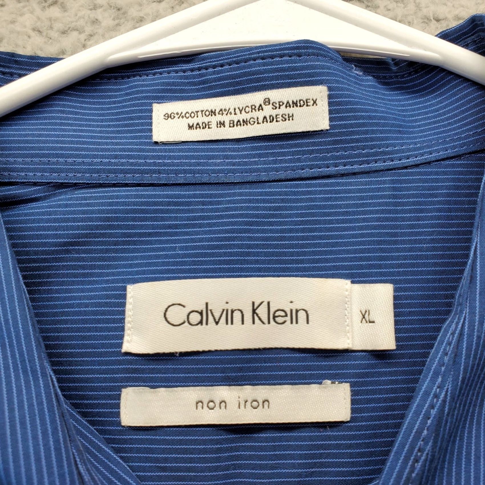 Calvin Klein Calvin Klein Shirt Mens XL Multi Striped Non Iron Long Sleeve Button Down Shirt Size US XL / EU 56 / 4 - 7 Thumbnail