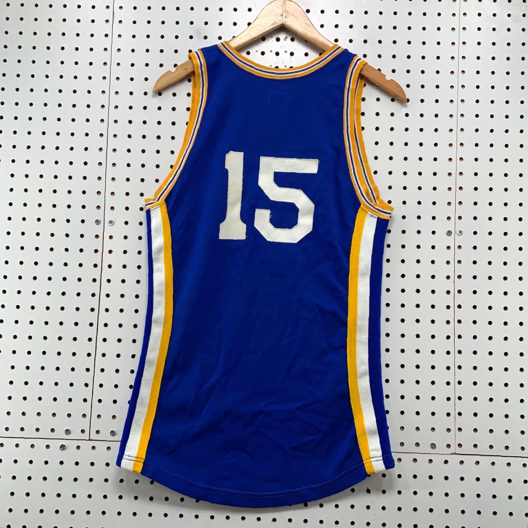 Vintage VINTAGE Felco Basketball Jersey Mens M Blue Yellow #15 USA Size US M / EU 48-50 / 2 - 3 Thumbnail