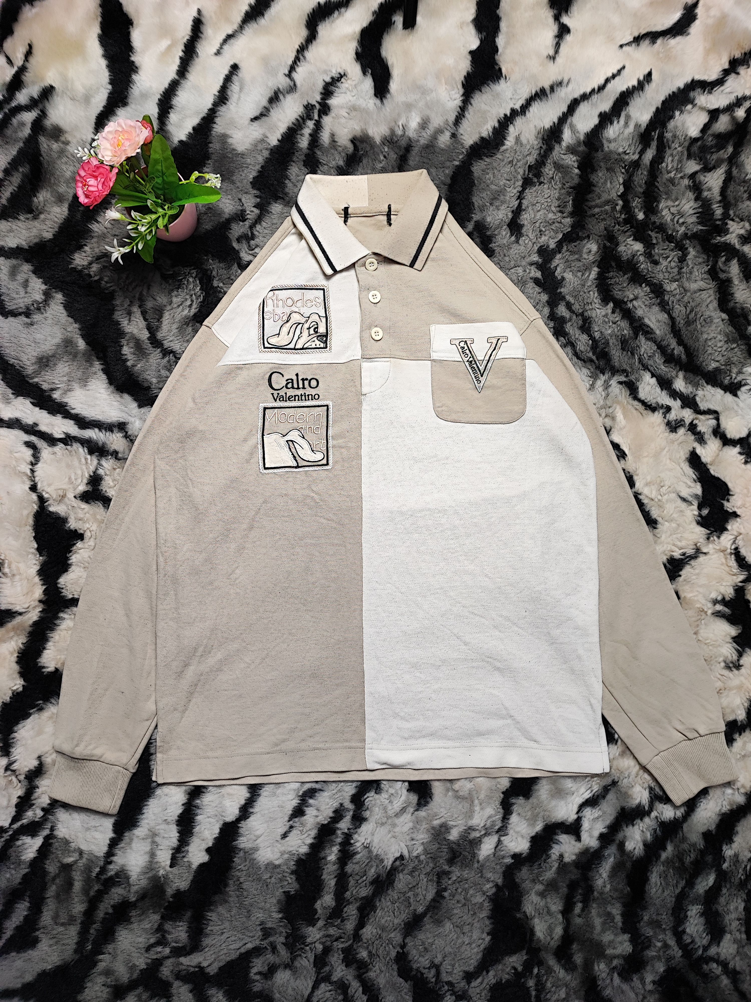 Valentino Carlo Valentino Long Sleeve Shirt Size US M / EU 48-50 / 2 - 2 Thumbnail