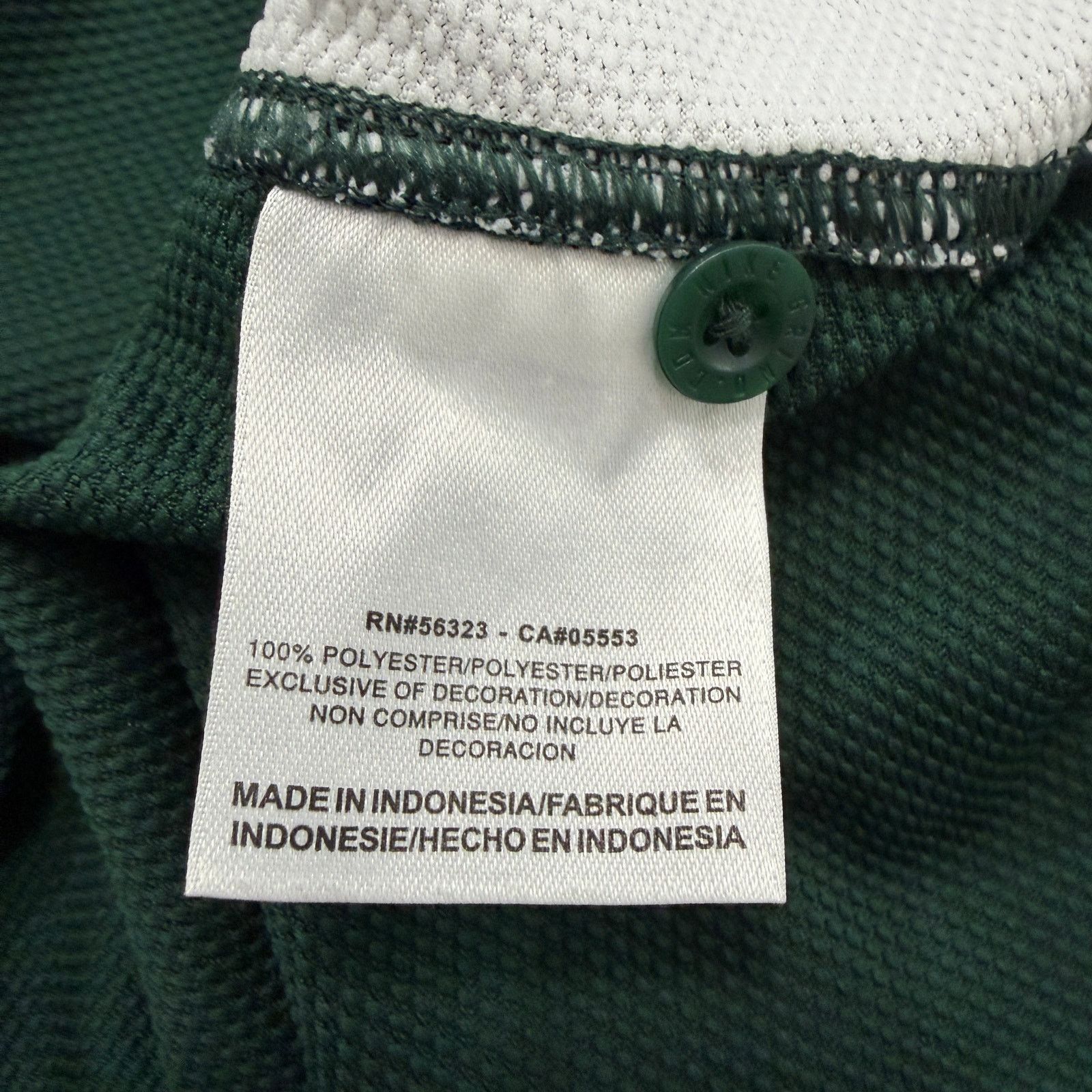 Nike Nike Michigan State Spartans Polo Shirt Men's Large Green Size US L / EU 52-54 / 3 - 6 Thumbnail
