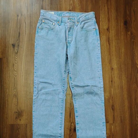 Levi's Levi's Premium 501 Big E Denim Blue Jeans 27x32 Size US 27 - 3 Thumbnail