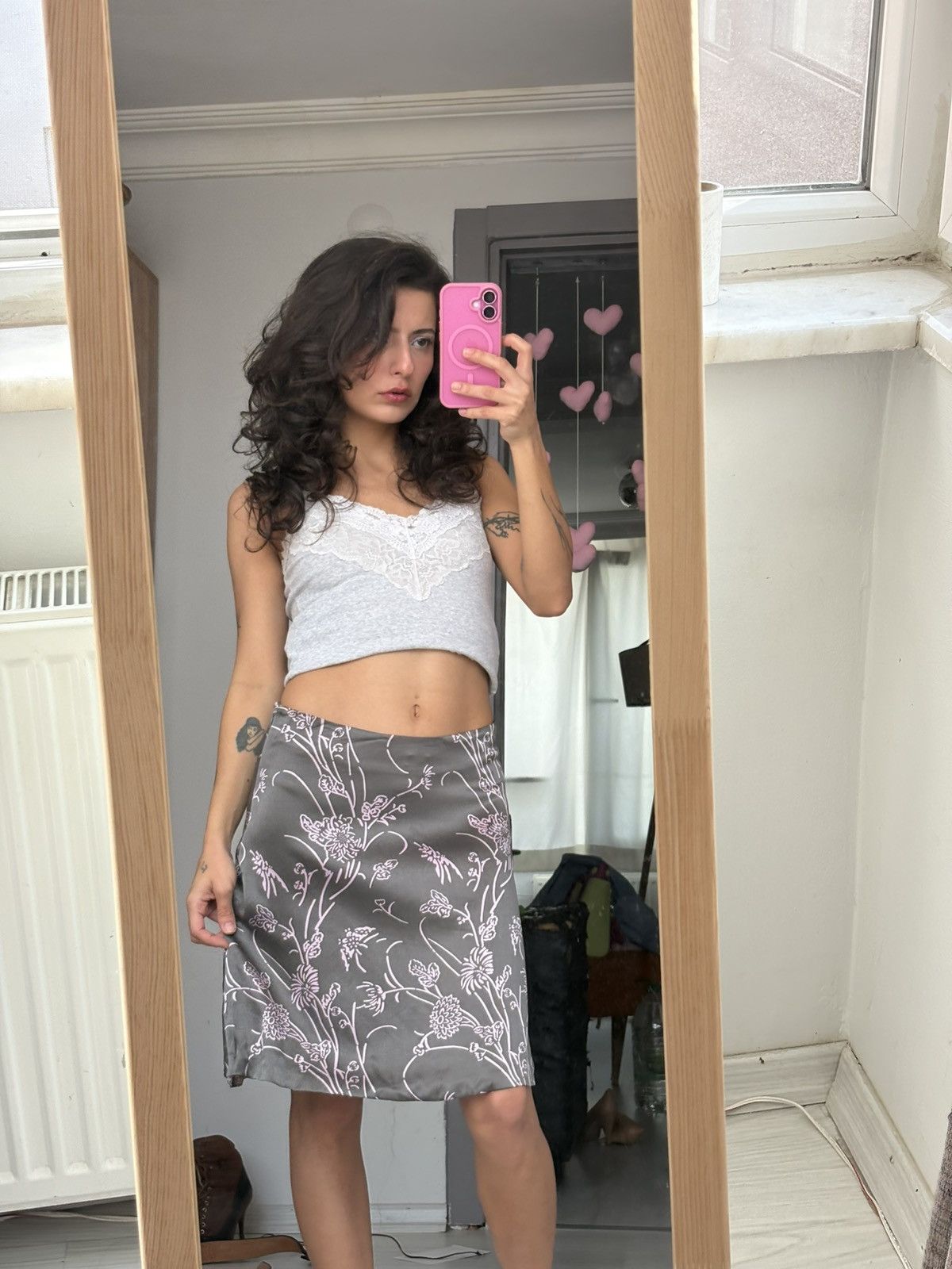 Vintage Network silk skirt Size 24" / US 00 / IT 34 - 1 Thumbnail