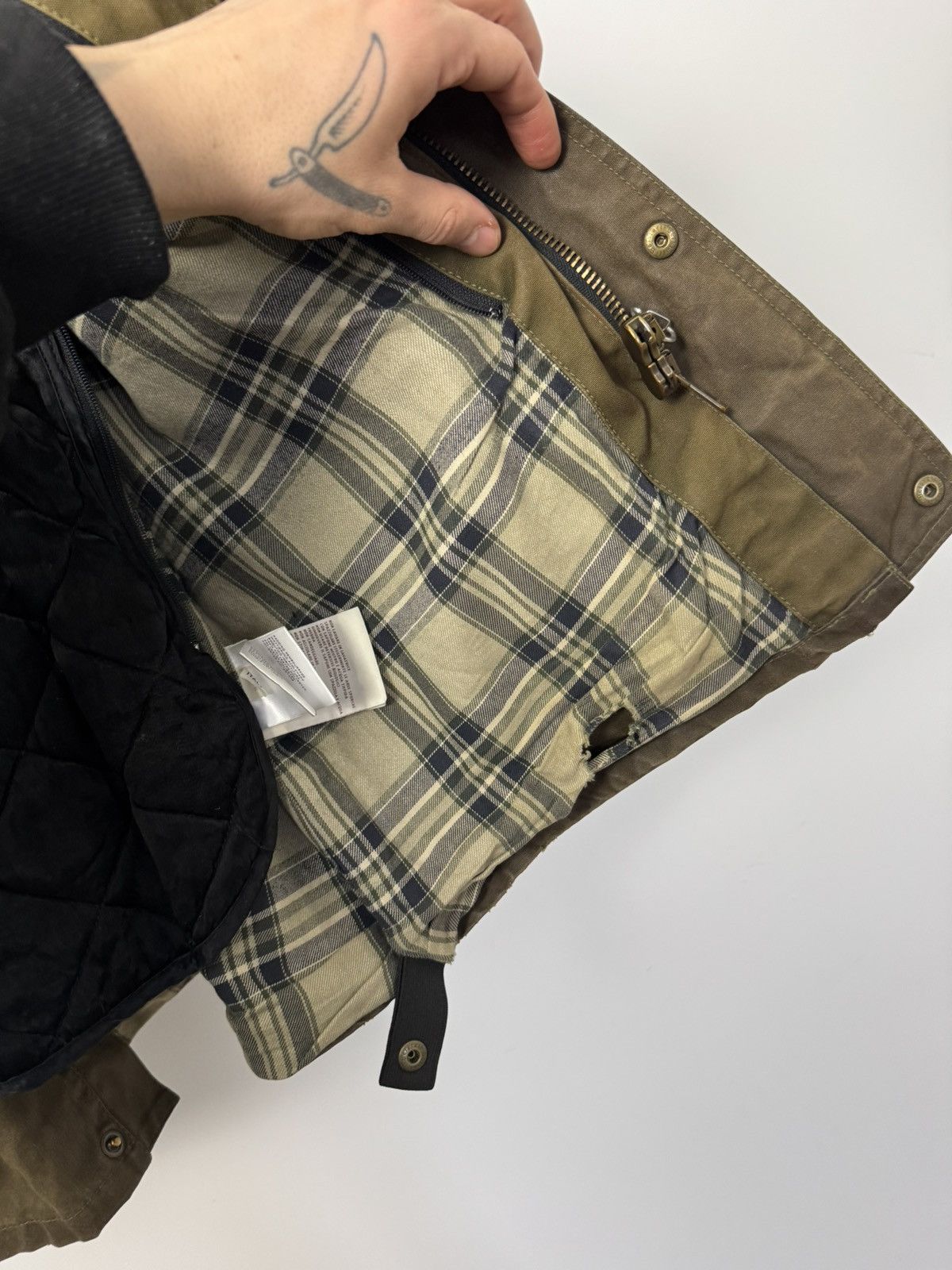Belstaff Belstaff waxed jacket vintage casual distressed olive rare Size US M / EU 48-50 / 2 - 14 Thumbnail