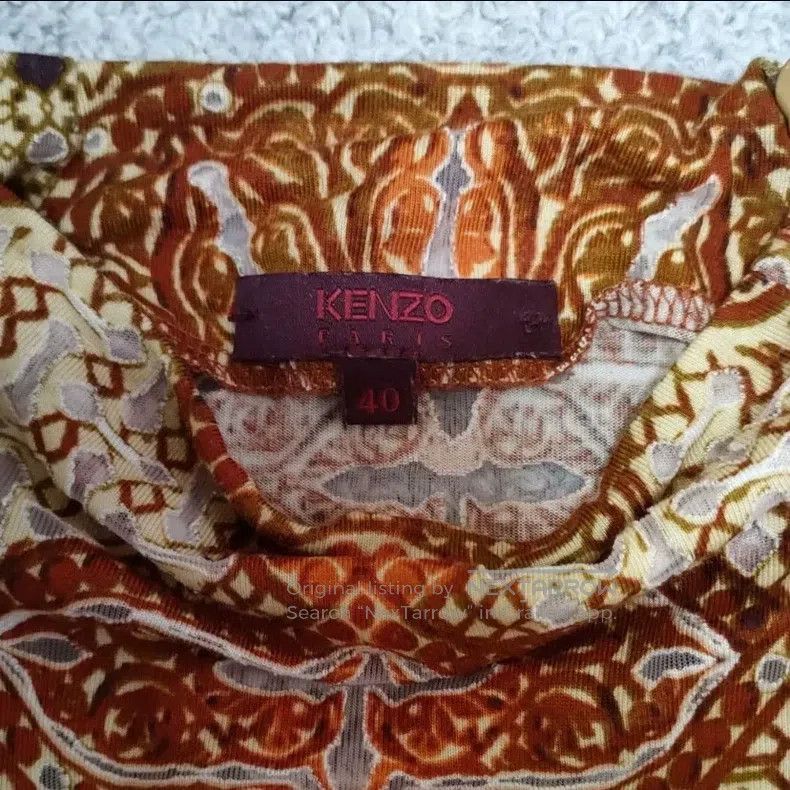 Kenzo Kenzo Half High Neck Short Sleeve Top Size US XXS / EU 40 - 4 Thumbnail