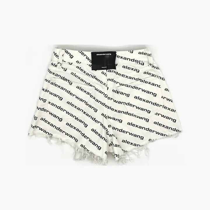 Alexander Wang Alexander Wang Logo Print Casual Shorts for Women - Size 24" / US 00 / IT 34 - 3 Thumbnail
