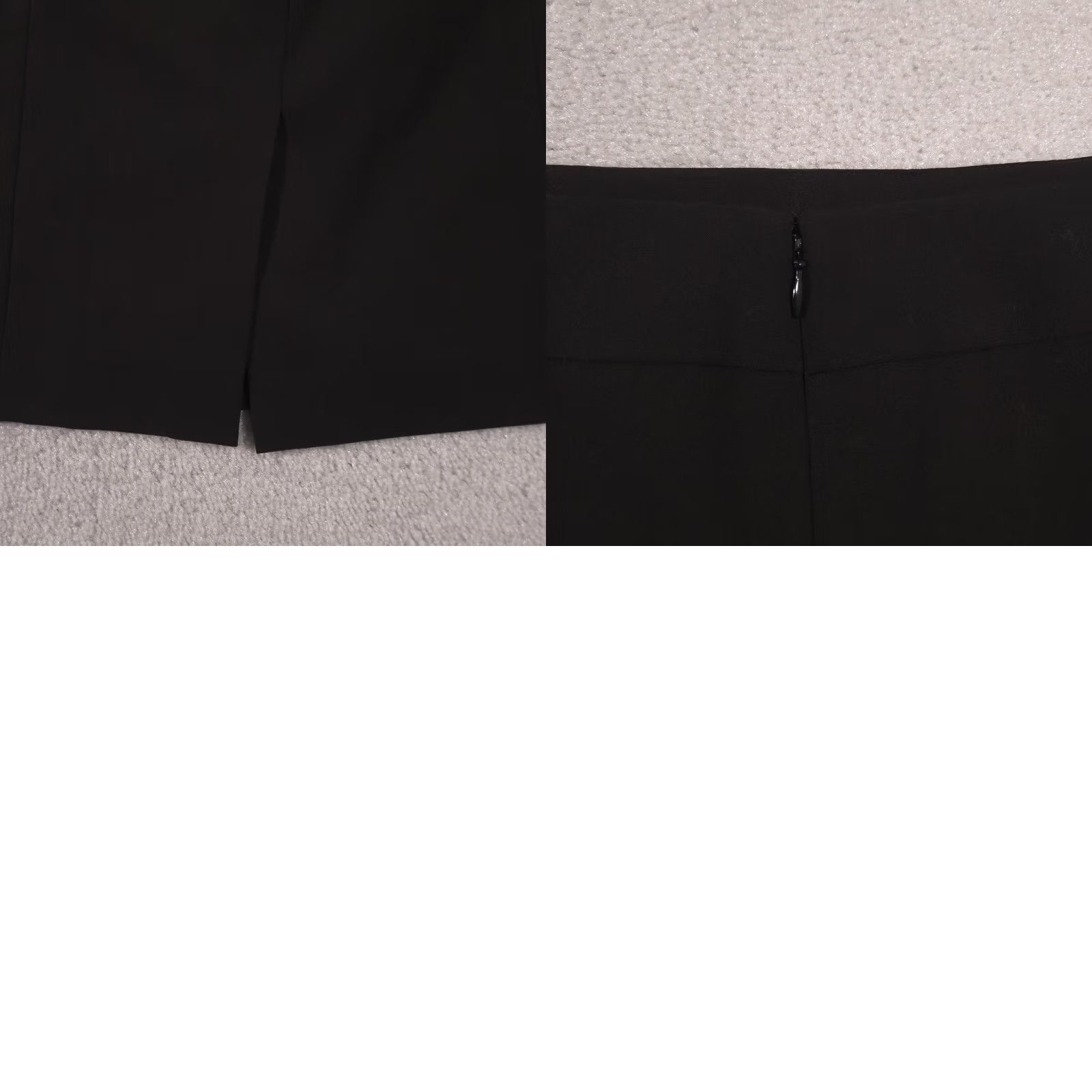 Calvin Klein VINTAGE Calvin Klein Skirt Womens 14P Black Pencil Lined Back Slit Stretch Career Office Size 36" / US 14 / IT 50 - 9 Thumbnail
