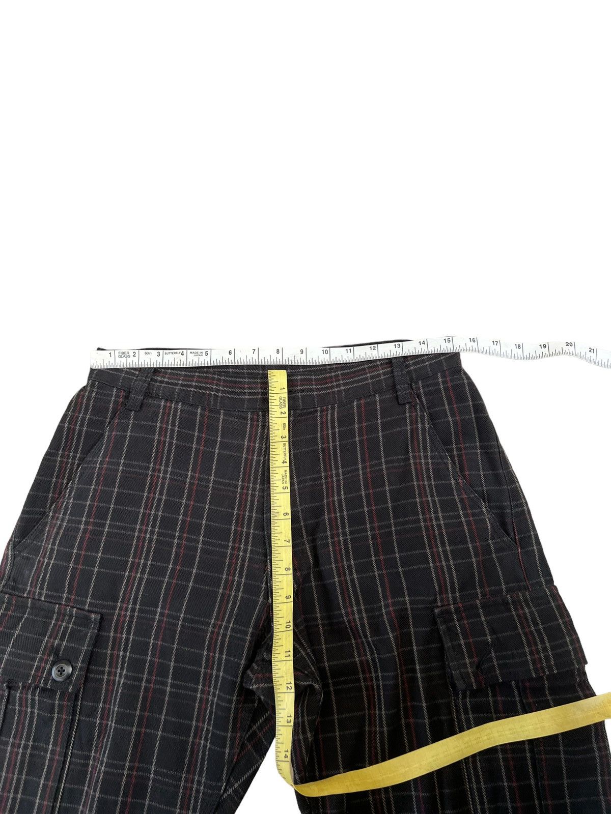 PPFM Vintage PPFM Checks Adjustable Hem Cargo Trouser Pant Size US 30 / EU 46 - 3 Thumbnail