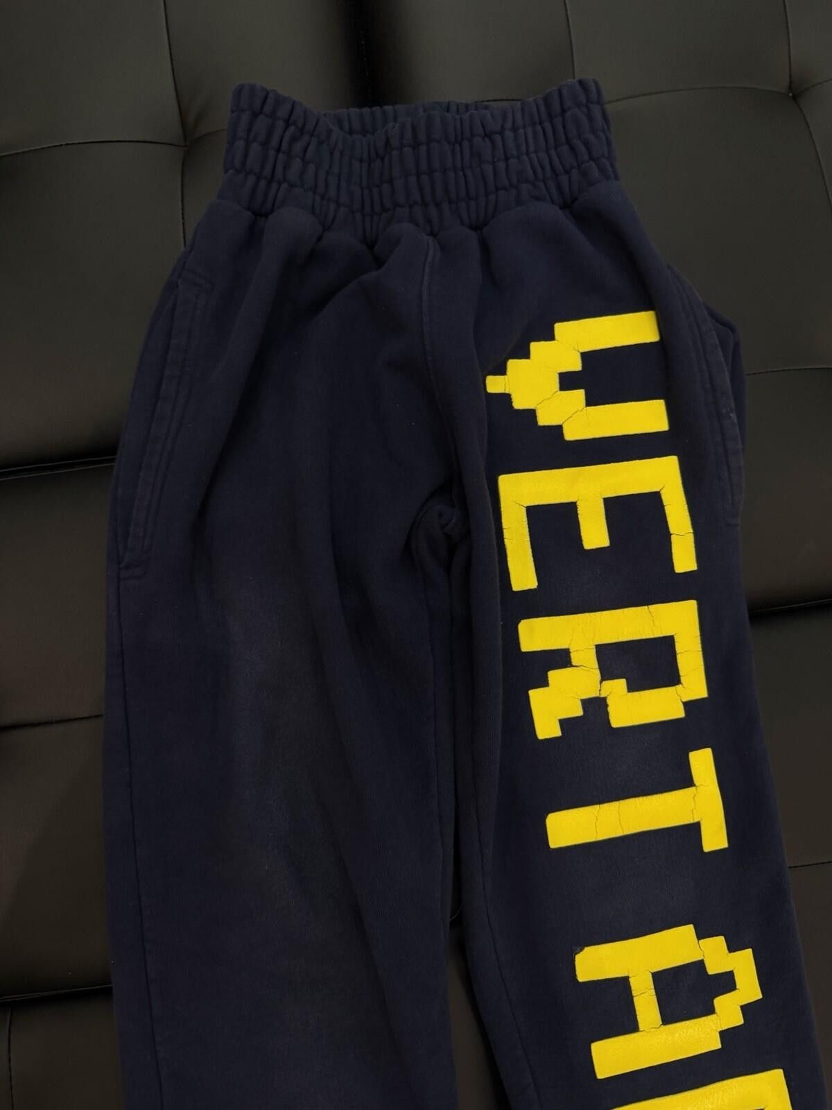 Vertabrae Vertabrae Navy Blue Yellow Sweatpants Adult Size Small Size US 30 / EU 46 - 9 Thumbnail