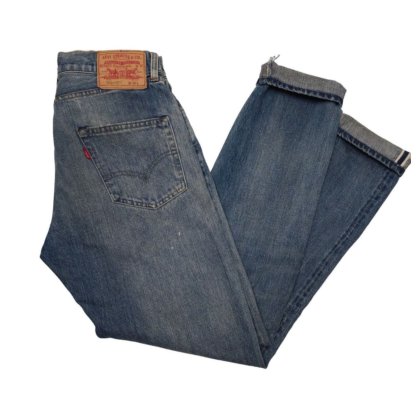 Levi's Levi’s VTntage big E 505-0217 selvedge Button Fly 28 W 30 Size US 28 / EU 44 - 4 Thumbnail