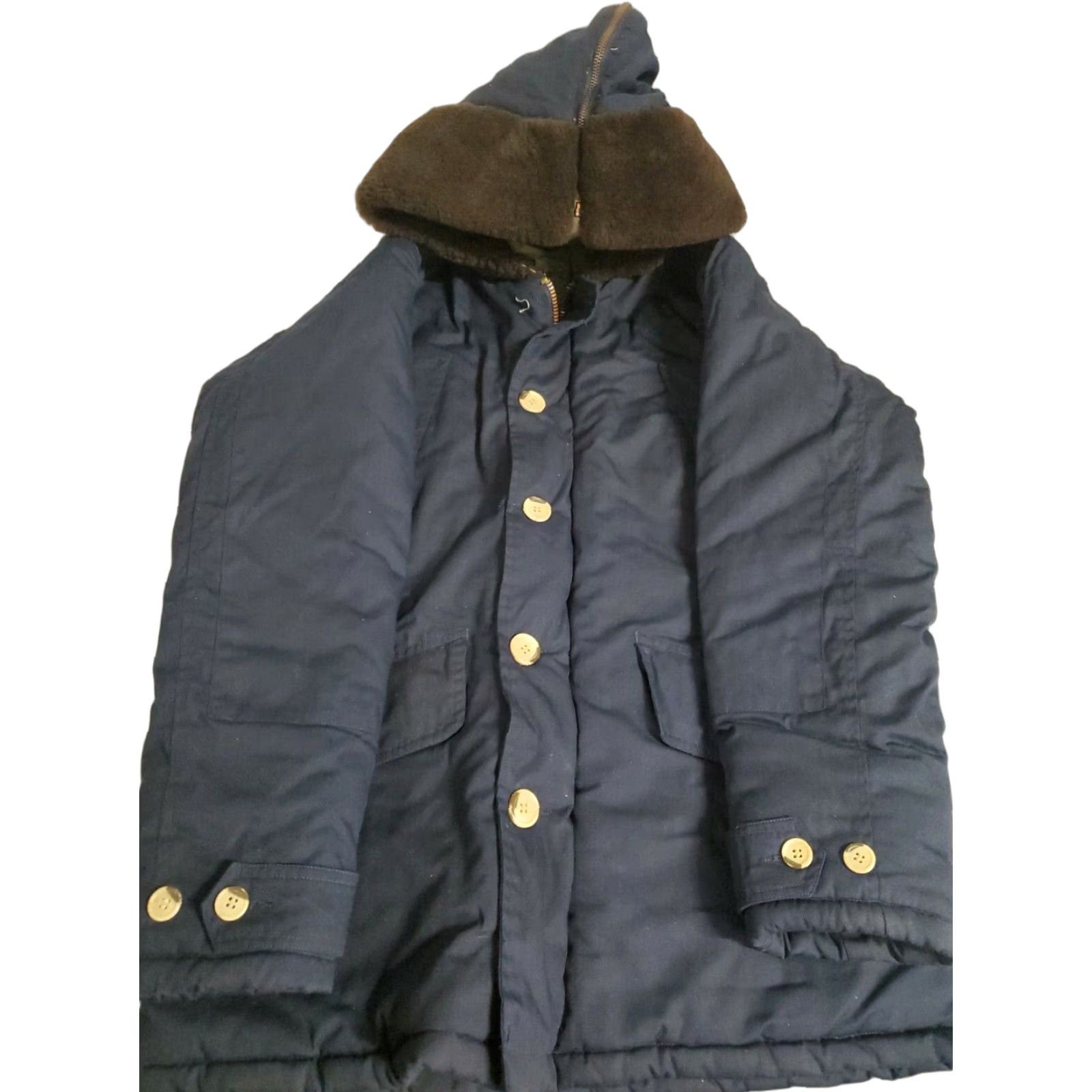 Penfield Penfield Trailwear Hooded Hudson Wax Cloth Size Medium Navy Blue Penfield Jacket Size US M / EU 48-50 / 2 - 1 Thumbnail