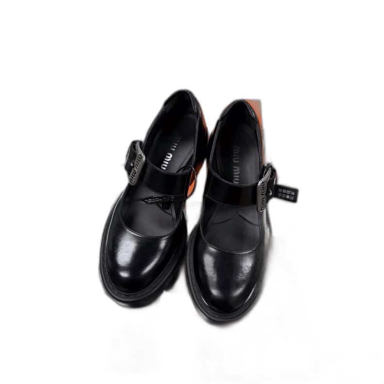 Miu Miu MIUMIU Black T-Strap Mary Jane Shoes Size US 7 / IT 37 - 1 Thumbnail