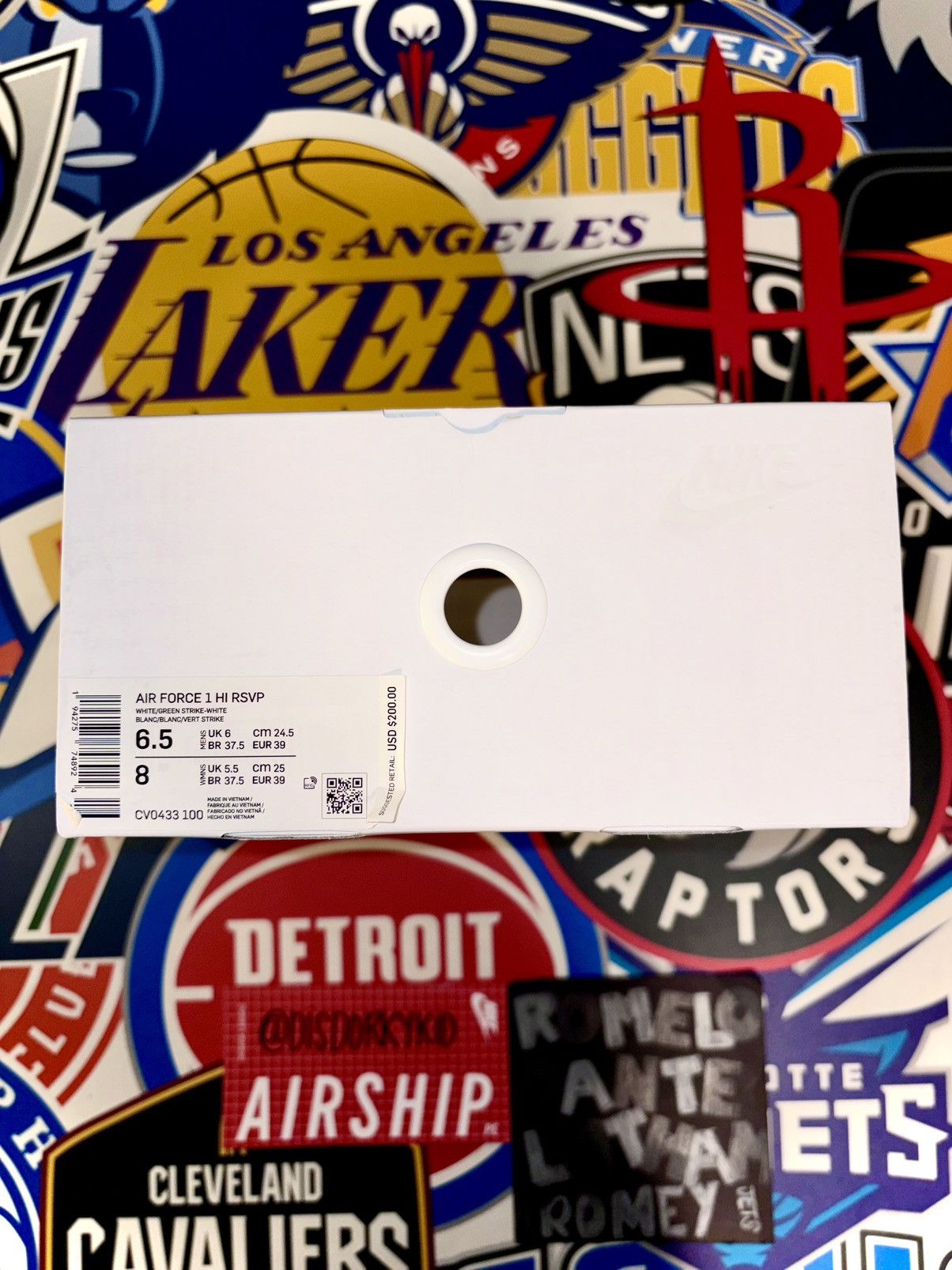 Nike 10th Anniversary RSVP Gallery x Nike Air Force 1 CV0433-100 Size US 6.5 / EU 39-40 - 15 Thumbnail