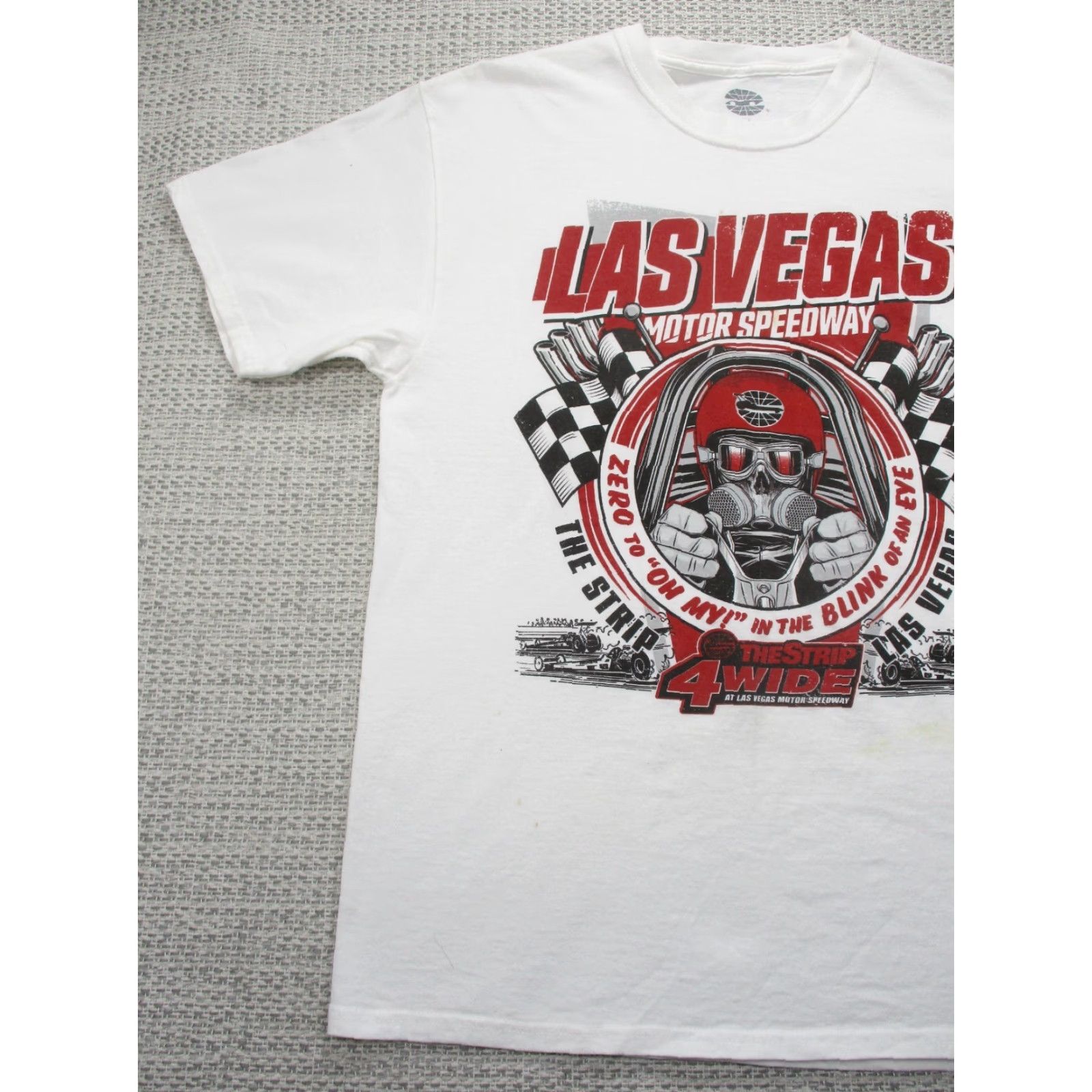 Etro Las Vegas Speedway T-Shirt Mens L White Retro Car Auto Graphic 90s Y2K Union Size US L / EU 52-54 / 3 - 4 Thumbnail