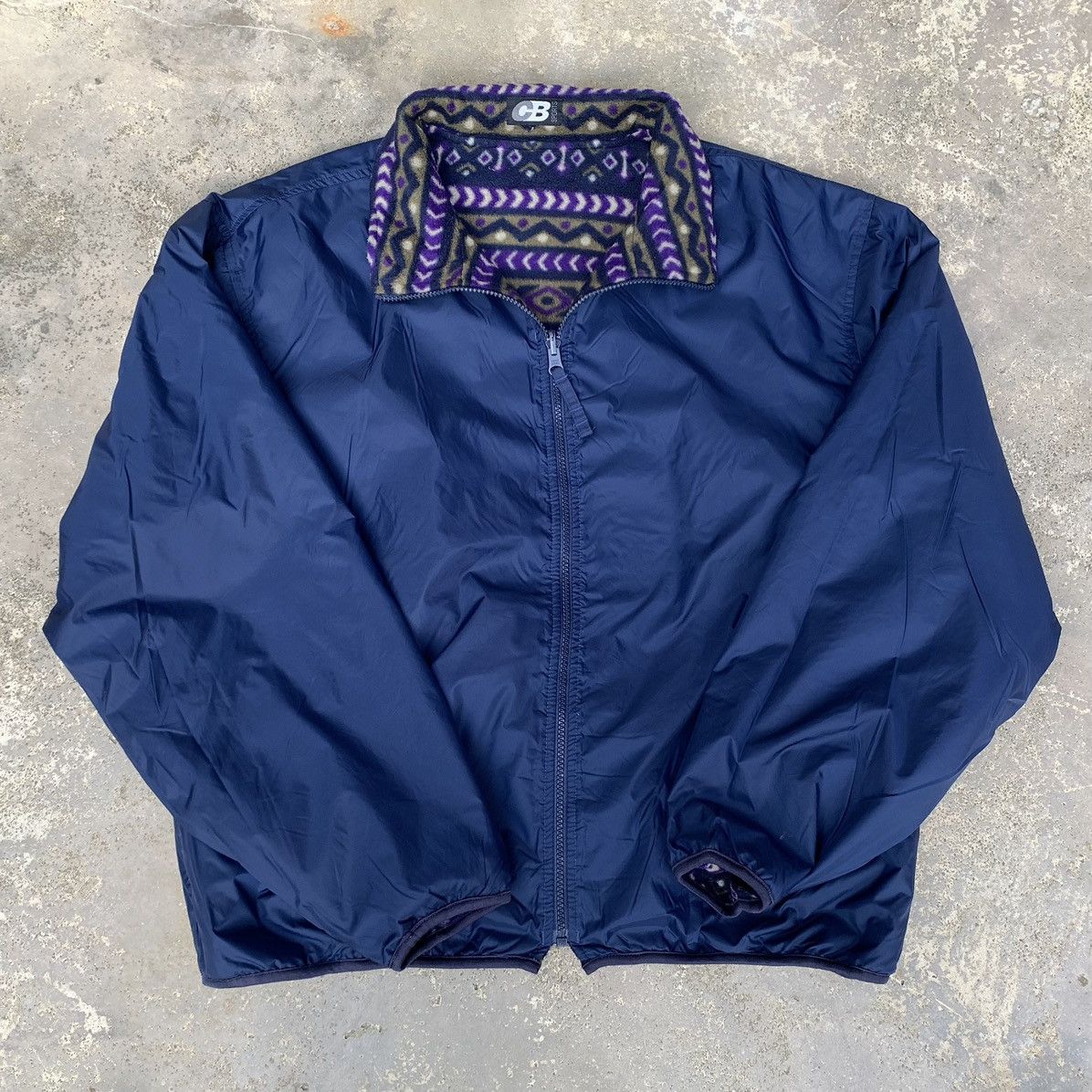 Other Vintage 90s CB Sports Fleece Jacket Reversible Size US M / EU 48-50 / 2 - 11 Thumbnail