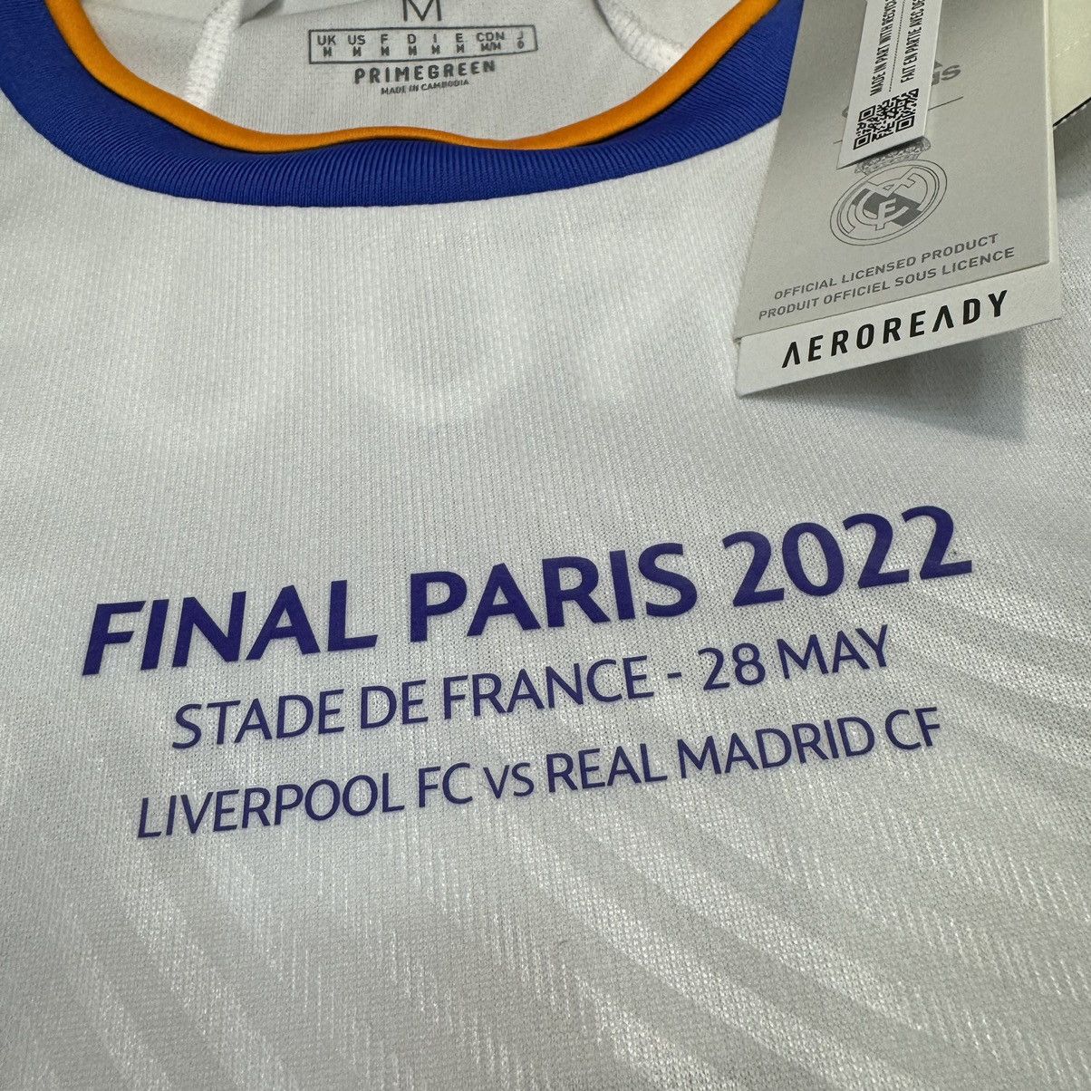 Adidas Real Madrid 2022 champions league final shirt #8 Kroos(bnwt) Size US M / EU 48-50 / 2 - 5 Thumbnail