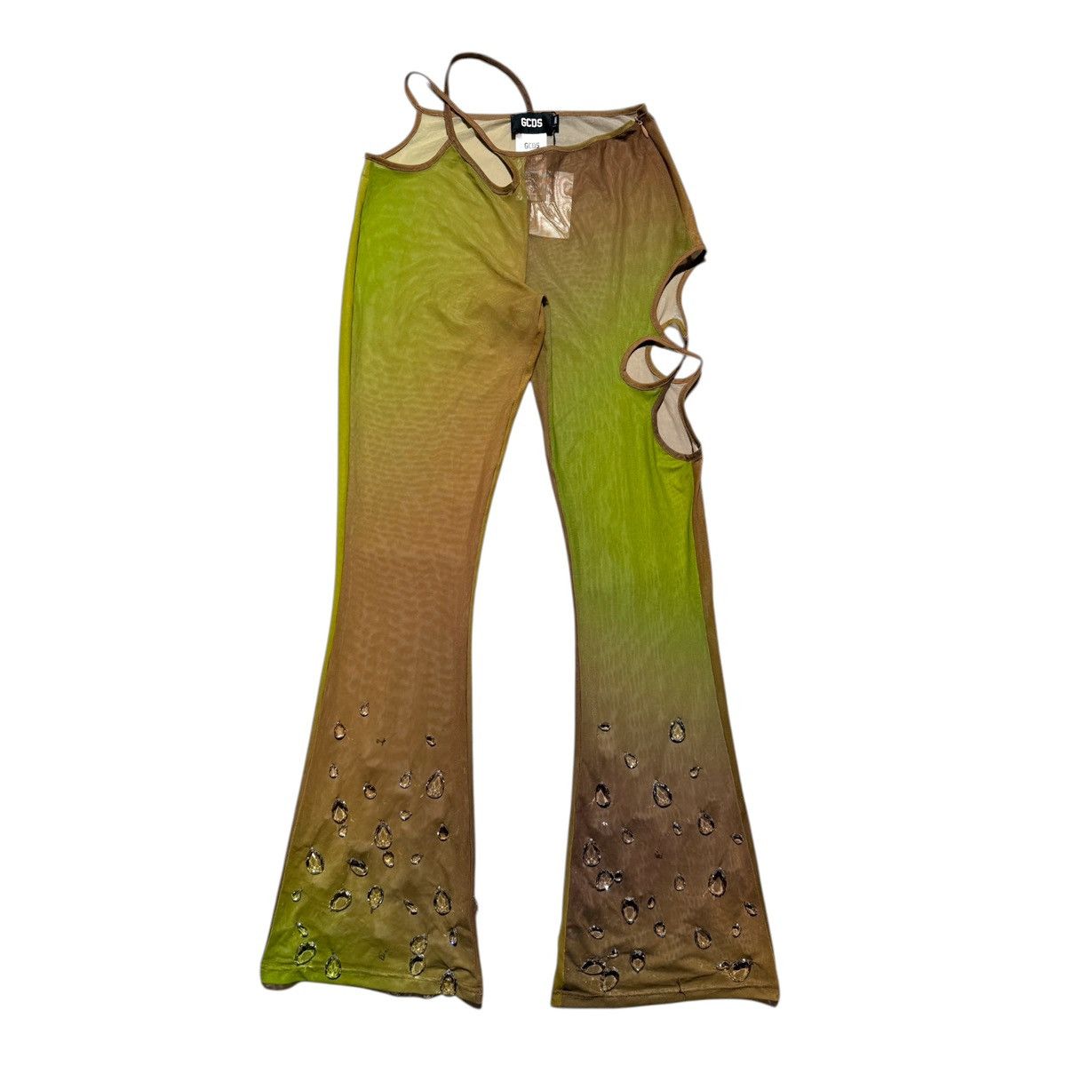 GCDS Sita drop crystal mesh leggings Size 27" / US 4 / IT 40 - 1 Thumbnail
