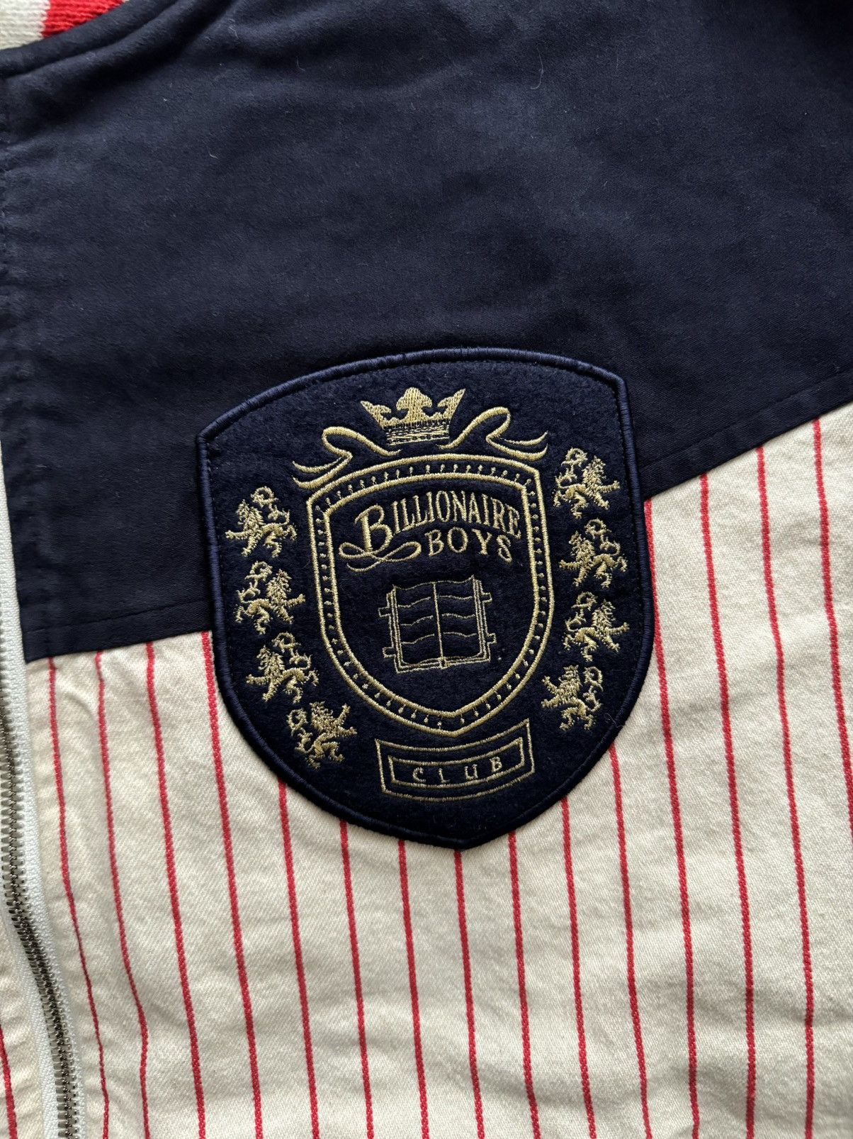 Billionaire Boys Club Season 6 Pinstripe Baseball Jacket Size US L / EU 52-54 / 3 - 3 Thumbnail