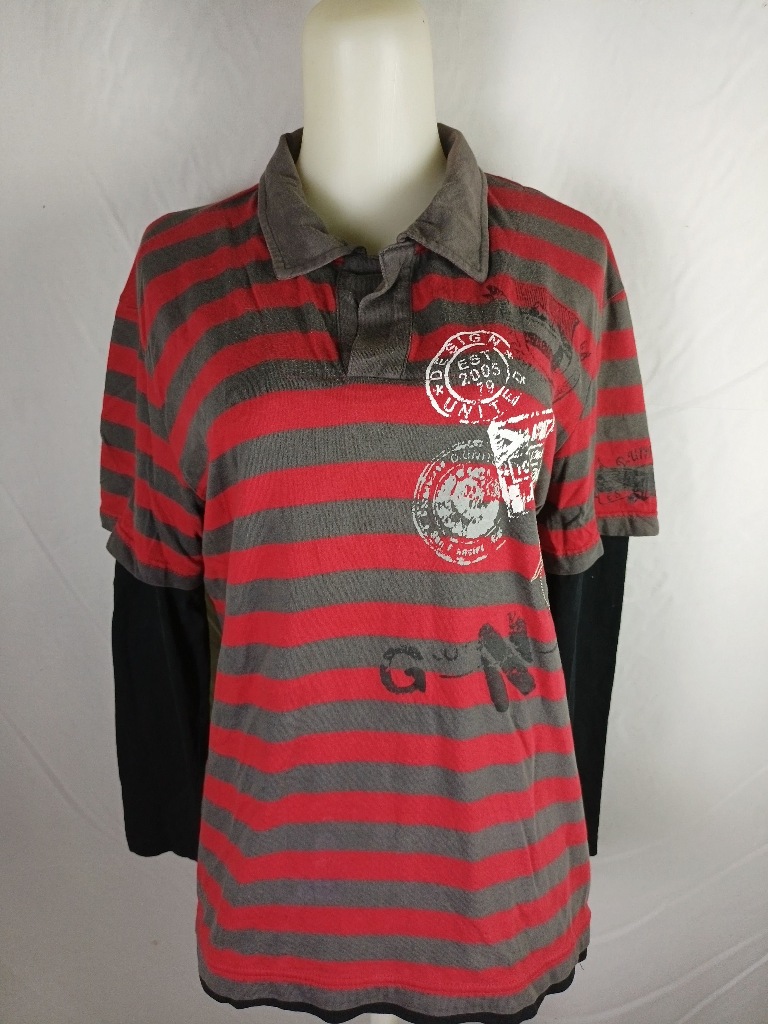 If Six Was Nine × Japanese Brand Design United Double Layers Long Sleeve Stripe Size US L / EU 52-54 / 3 - 21 Thumbnail