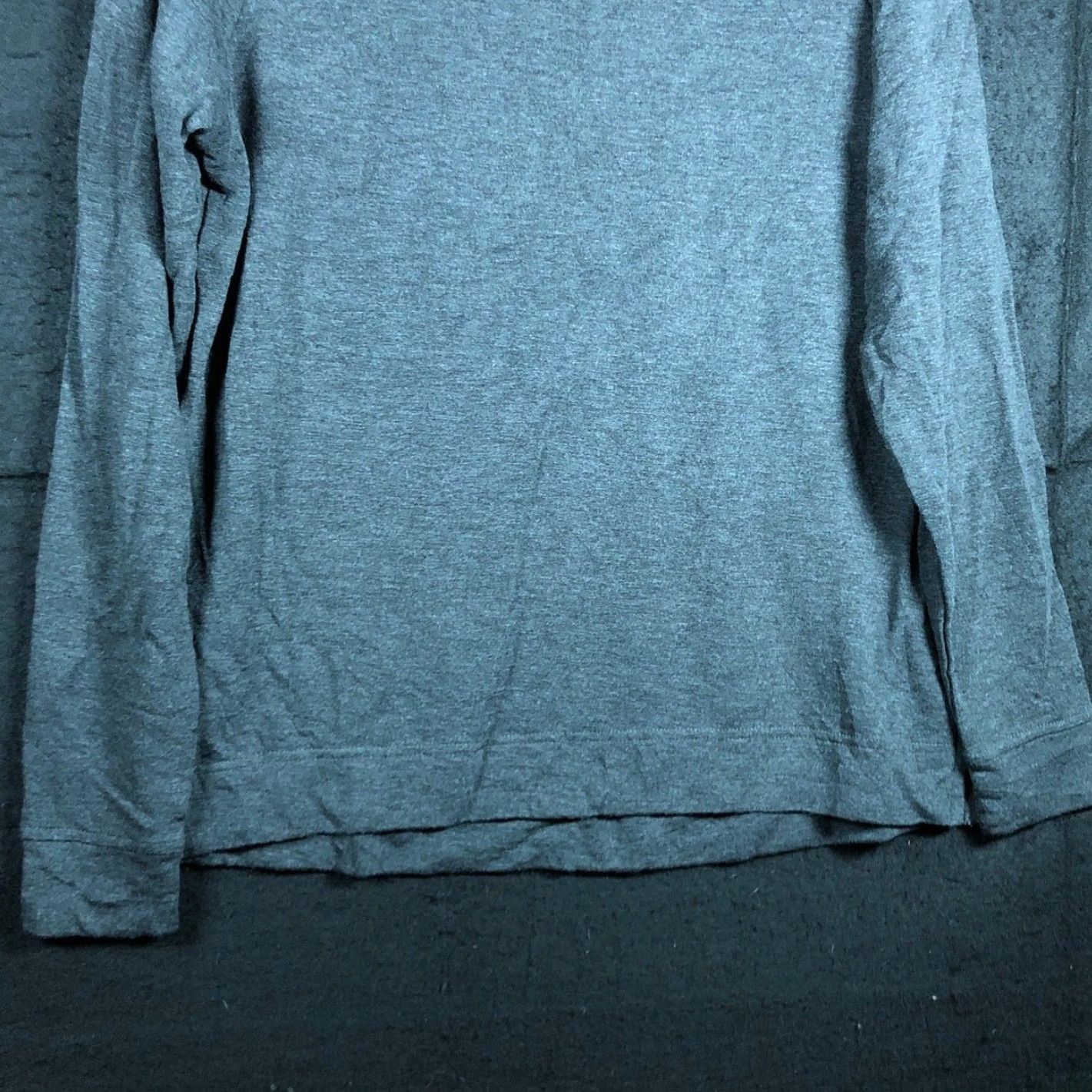 Lou & Grey Lou & Grey of Loft Womens Shirt Charcoal Crew Neck Long Sleeve Soft Stretch S Size S / US 4 / IT 40 - 3 Thumbnail
