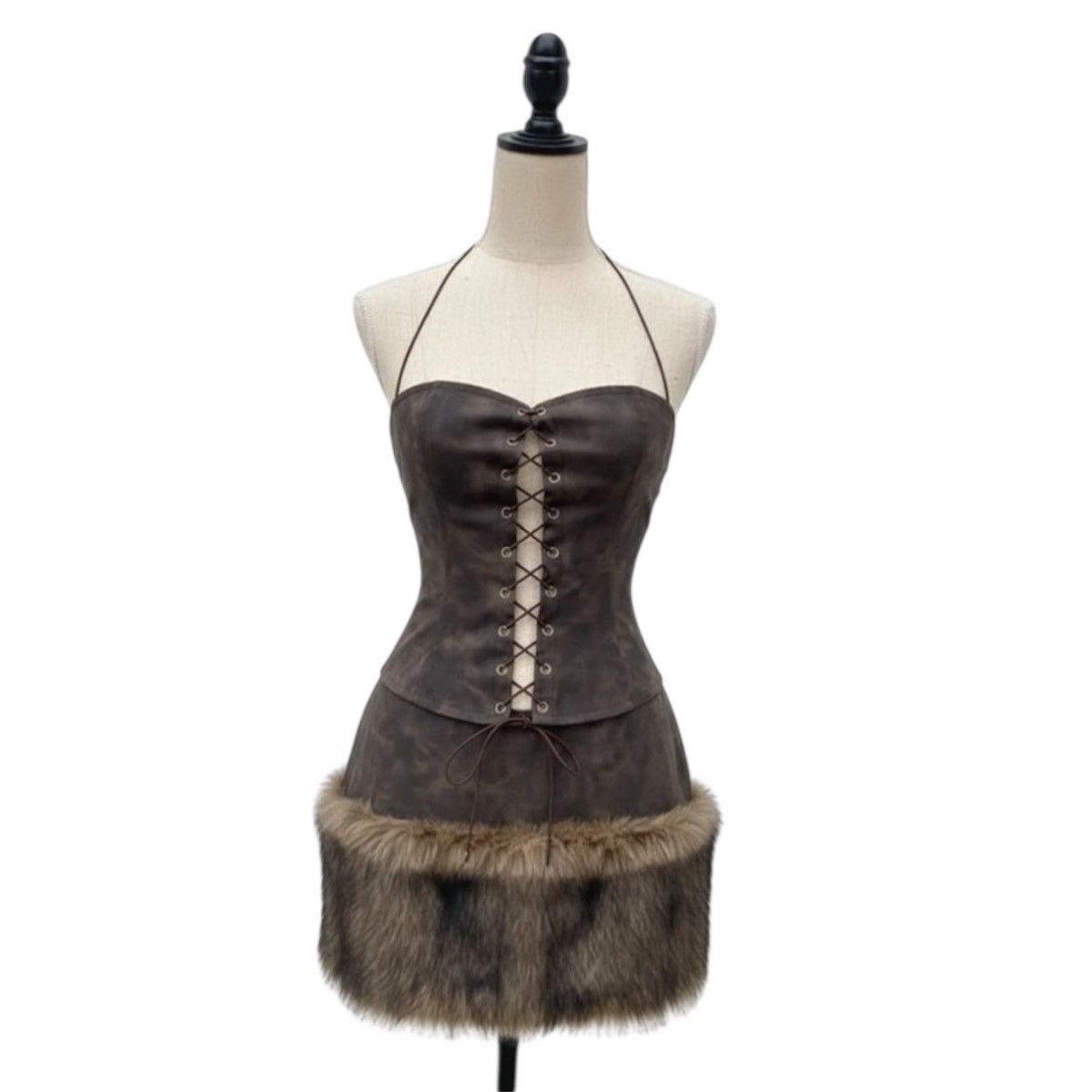 Other Ensemble corset lacé and mini skirt grunge M Size M / US 6-8 / IT 42-44 - 1 Thumbnail