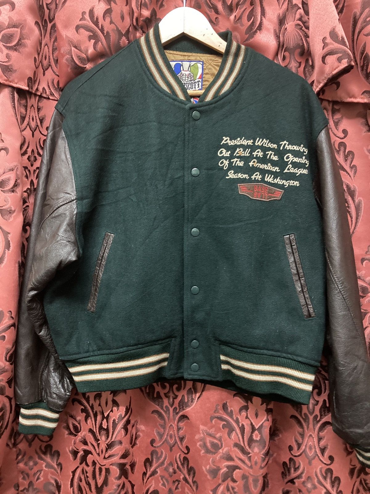 Japanese Brand Vintage Burgh scott versity jacket Size US L / EU 52-54 / 3 - 1 Thumbnail