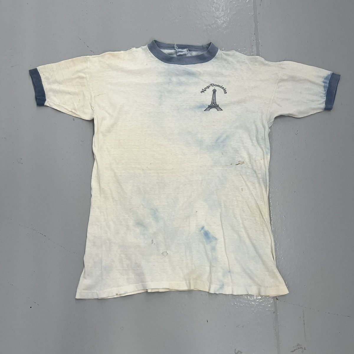 Other Vintage 60s Kings Dominion White/Blue Distressed Ringer Size US L / EU 52-54 / 3 - 1 Thumbnail