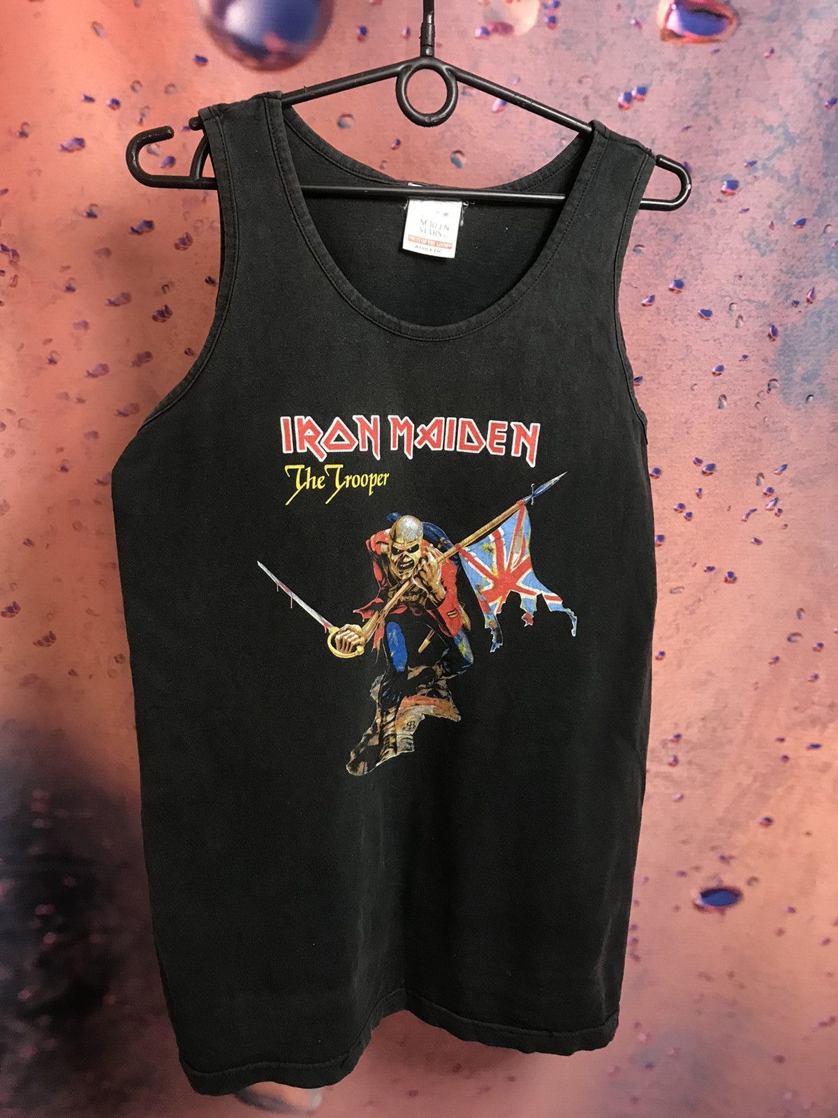 Band Tees Vintage 90s Iron maiden The Trooper band rock tee Size US L / EU 52-54 / 3 - 1 Thumbnail