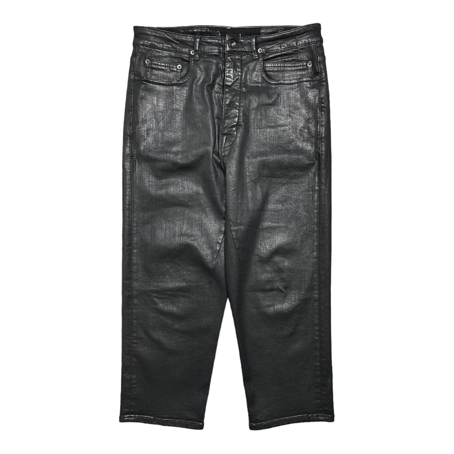 Rick Owens × Rick Owens Drkshdw Rick Owens Black Wax Memphis Biker 