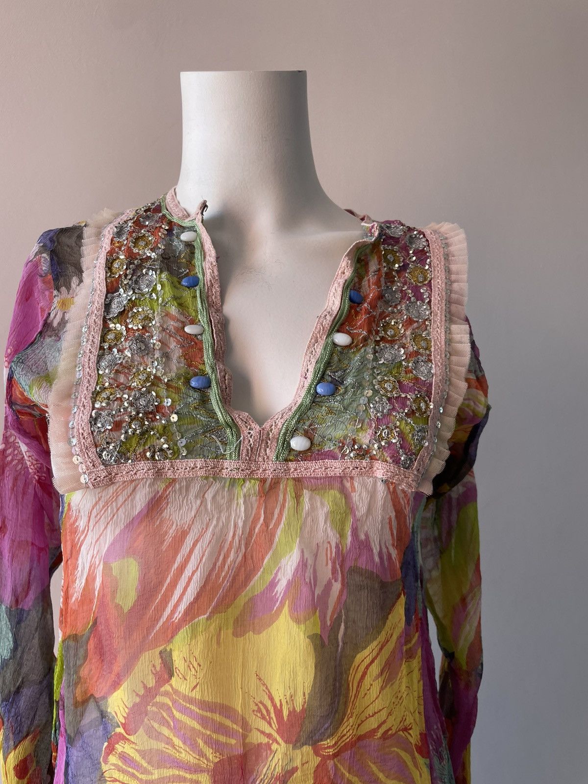 Vintage Y2k silk blouse Size M / US 6-8 / IT 42-44 - 9 Thumbnail