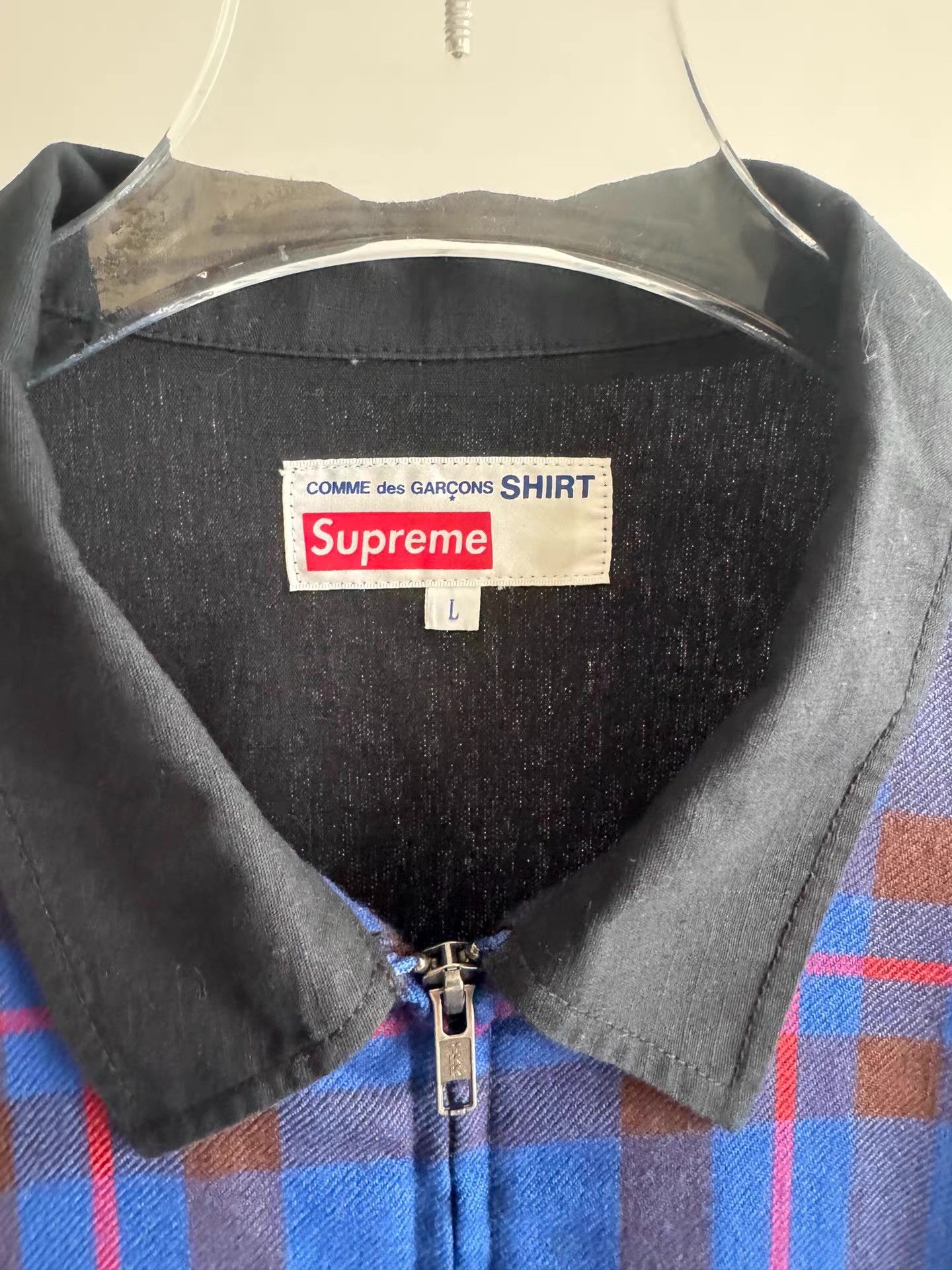 Supreme Supreme × CDG Comme desGarçonsShirt blackspliced jacket Q17 Size US L / EU 52-54 / 3 - 3 Thumbnail
