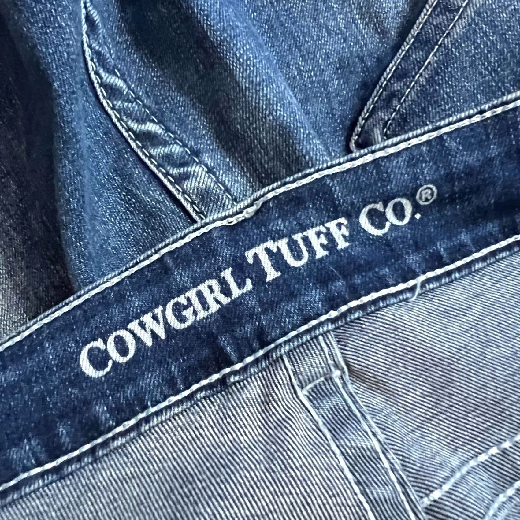 Vintage Cowgirl Tuff Jeans Womens Bootcut Jeans 36 X31 Blue Denim Womens Size 25" / US 0 / IT 36 - 5 Thumbnail