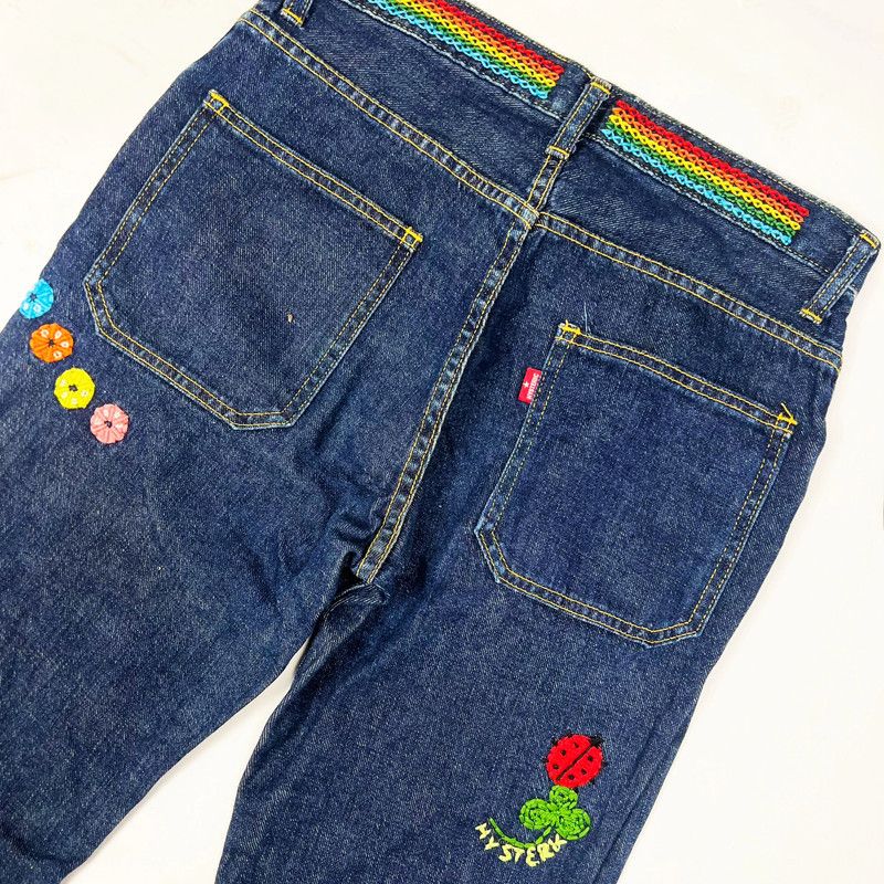 Hysteric Glamour 90's Hysteric Glamour Embroidered Jeans Size 29" - 4 Thumbnail
