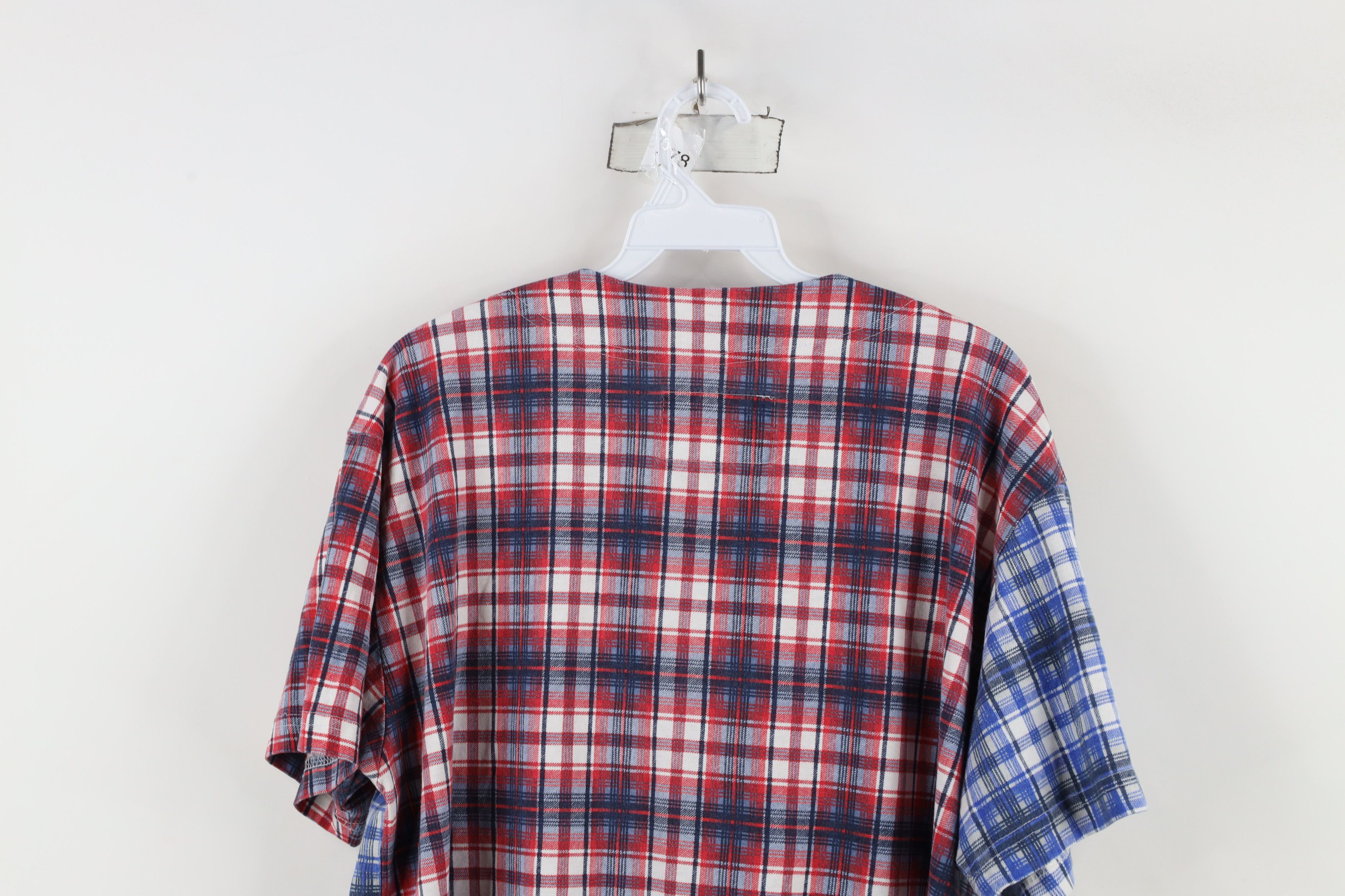 Vintage Vintage 90s Streetwear Block Flannel Baseball Jersey Plaid Size XL / US 12-14 / IT 48-50 - 12 Thumbnail