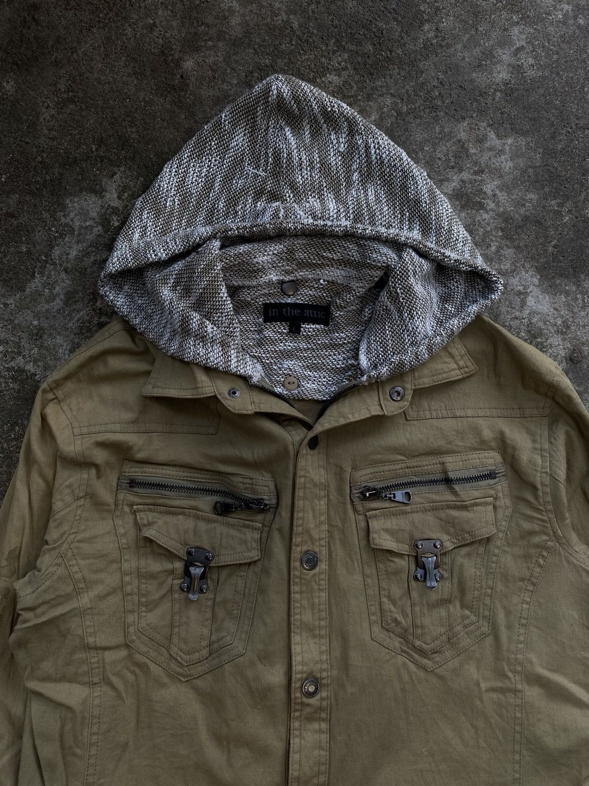 Japanese Brand IN THE ATTIC LAYERED HOODIE Size US M / EU 48-50 / 2 - 2 Thumbnail